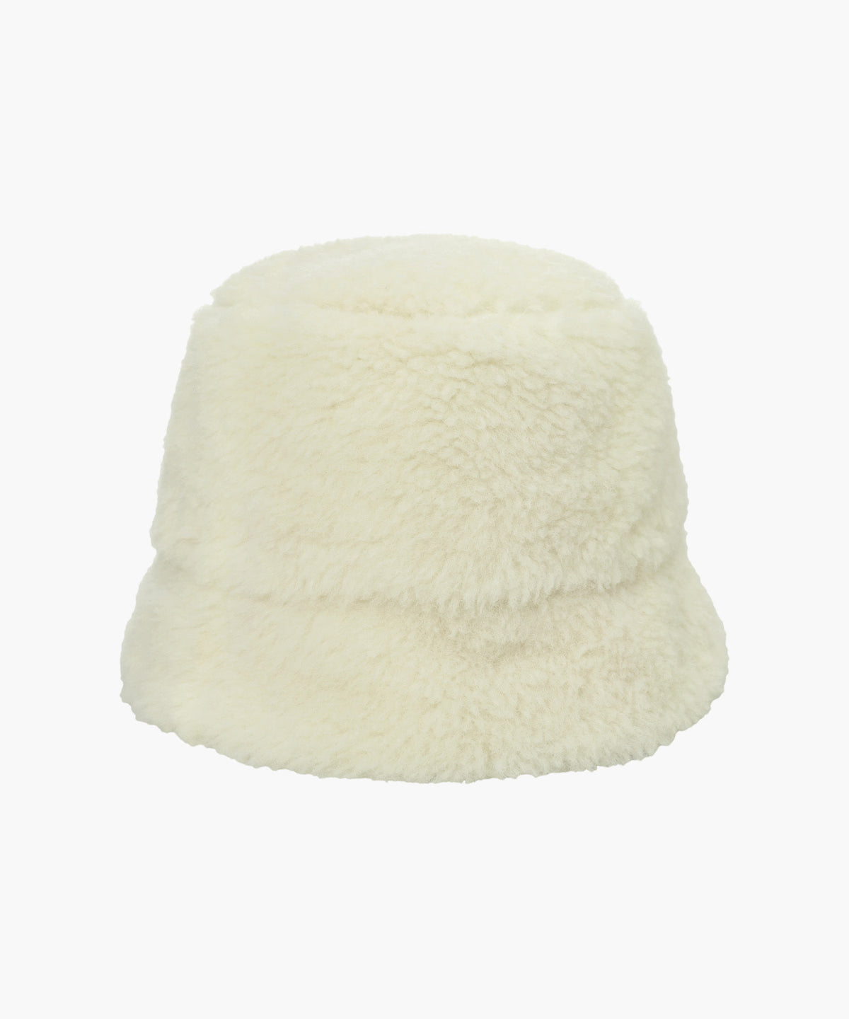 Marithe & Francois Girbaud - Classic Logo Fur Bucket Hat (Ivory) product image 2 | TRAB K-Fashion Australia