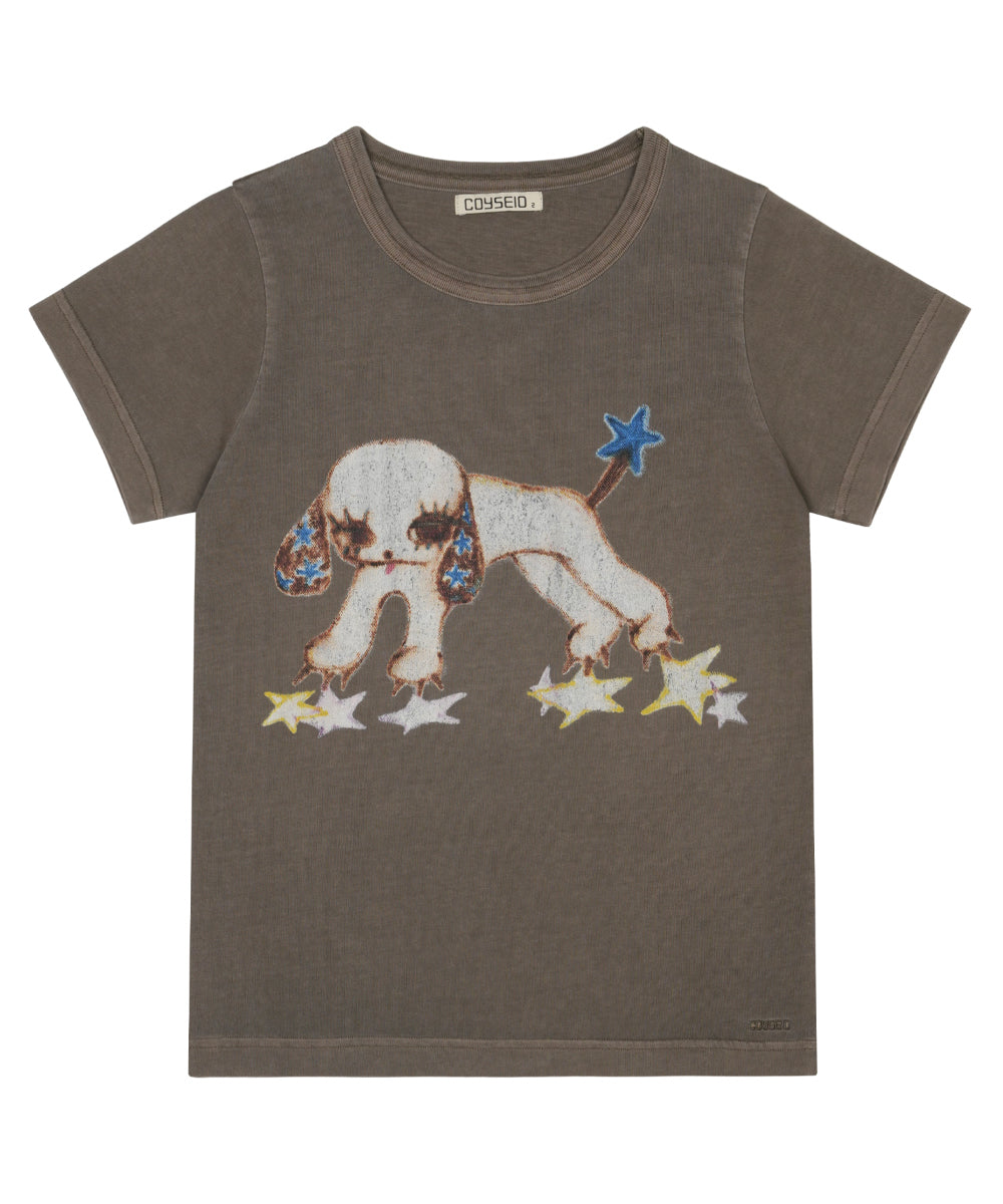 Coyseio - Vintage Puppy T-Shirt (Ash Brown) product image 13 | TRAB K-Fashion Australia