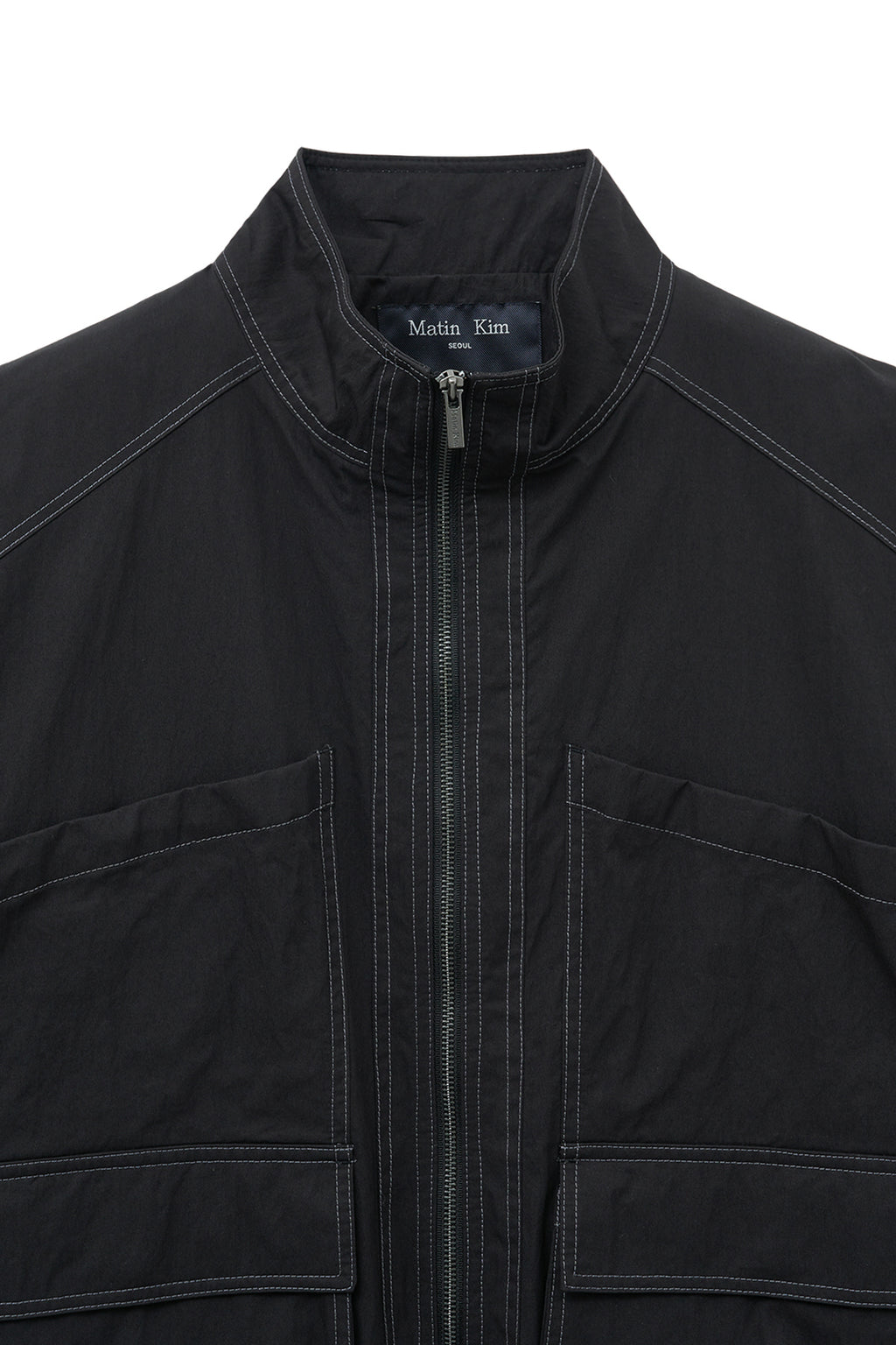 Matin Kim - Utility Bomber Jumper (Black) product image 3 | TRAB K-Fashion Australia