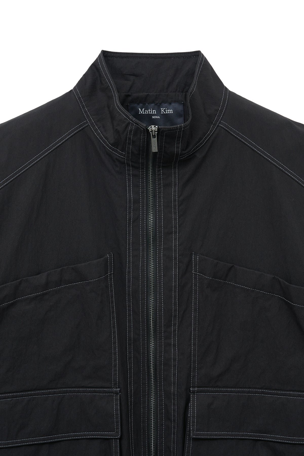 Matin Kim - Utility Bomber Jumper (Black) product image 3 | TRAB K-Fashion Australia