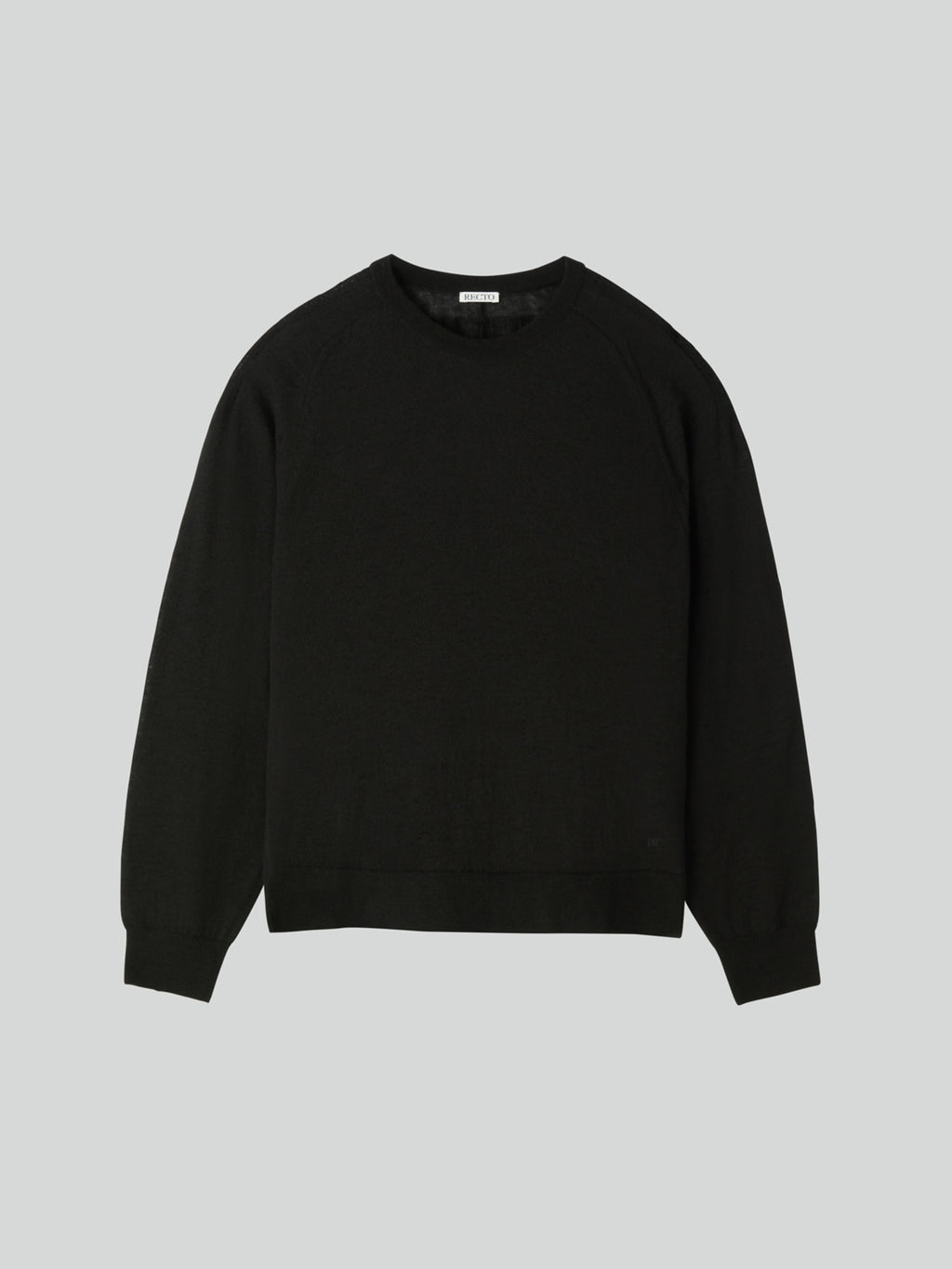 Recto - Rc Sheer Knit Top (Black) product image 8 | TRAB K-Fashion Australia