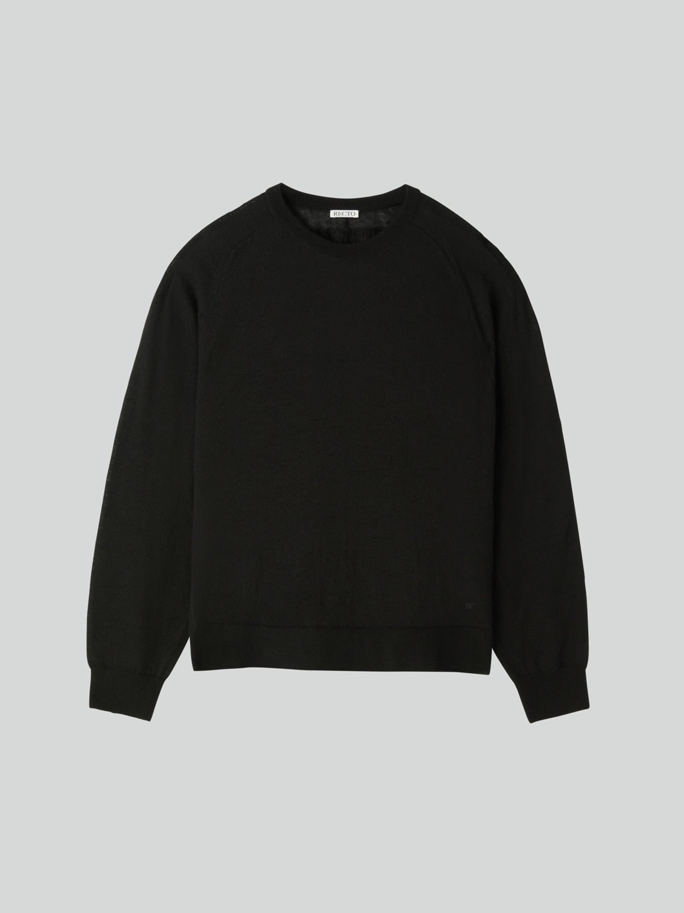 Recto - Rc Sheer Knit Top (Black) product image 8 | TRAB K-Fashion Australia