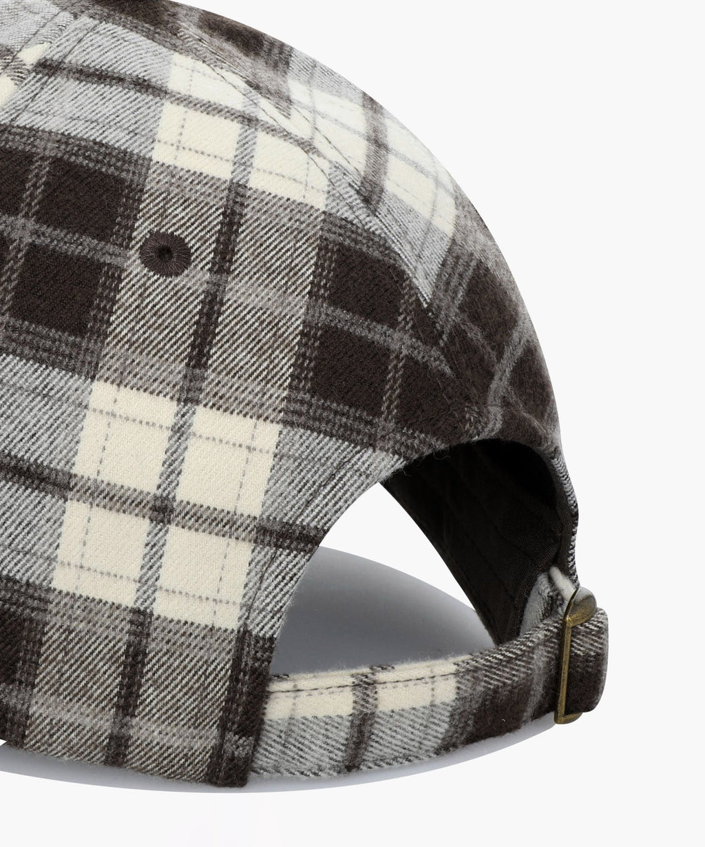 Marithe & Francois Girbaud - Classic Logo Two Tone Check Cap (Brown) product image 4 | TRAB K-Fashion Australia