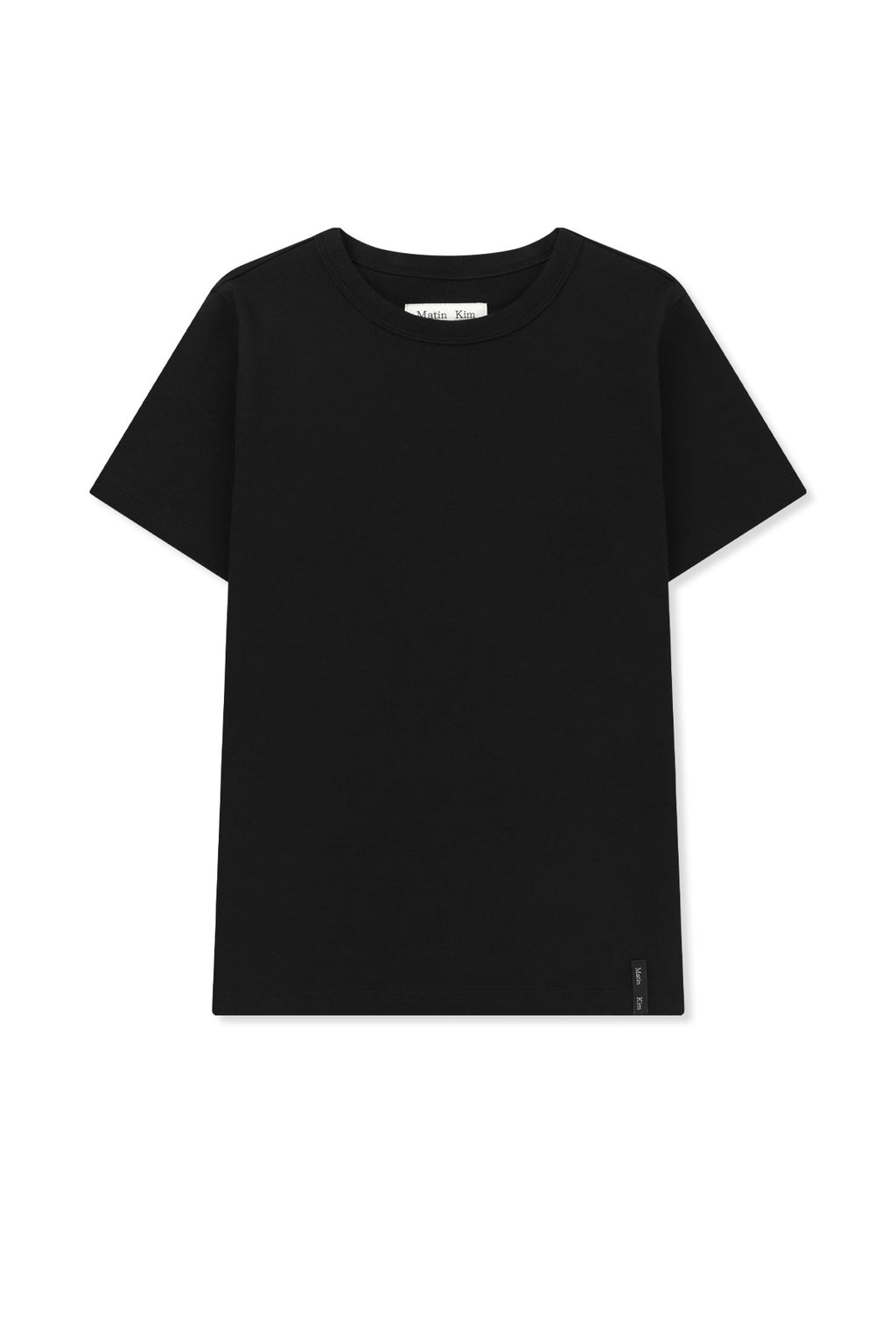 Matin Kim - Label Detail Slim Fit Top (Black) product image 1 | TRAB K-Fashion Australia