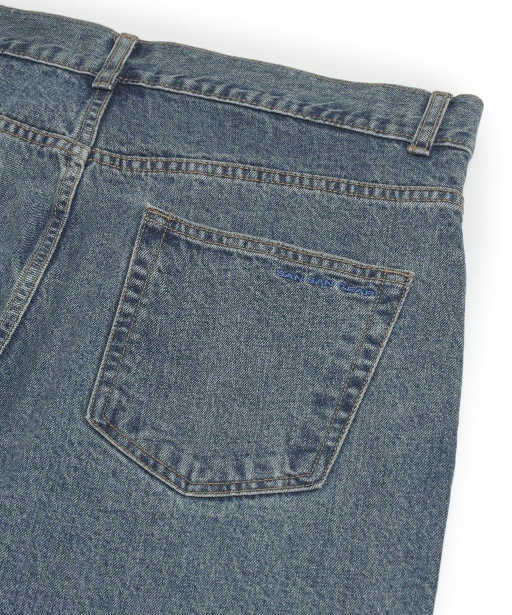 San San Gear - Washing Denim Pants (Blue) product image 9 | TRAB K-Fashion Australia