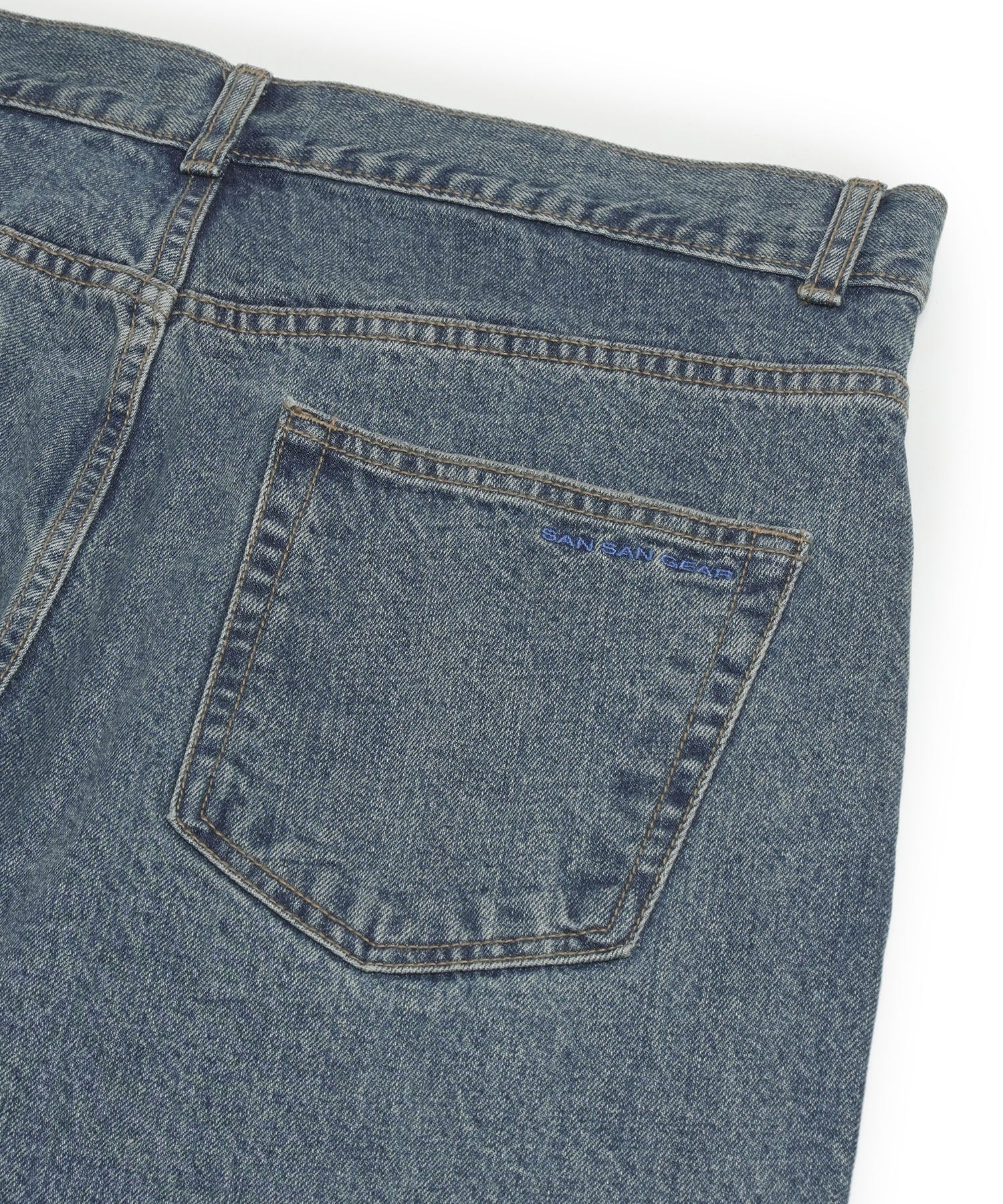 San San Gear - Washing Denim Pants (Blue) product image 9 | TRAB K-Fashion Australia