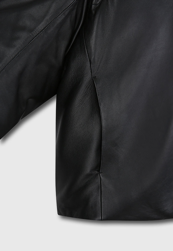 Tonywack - Leather Down Puffer Jacket (Black) product image 20 | TRAB K-Fashion Australia