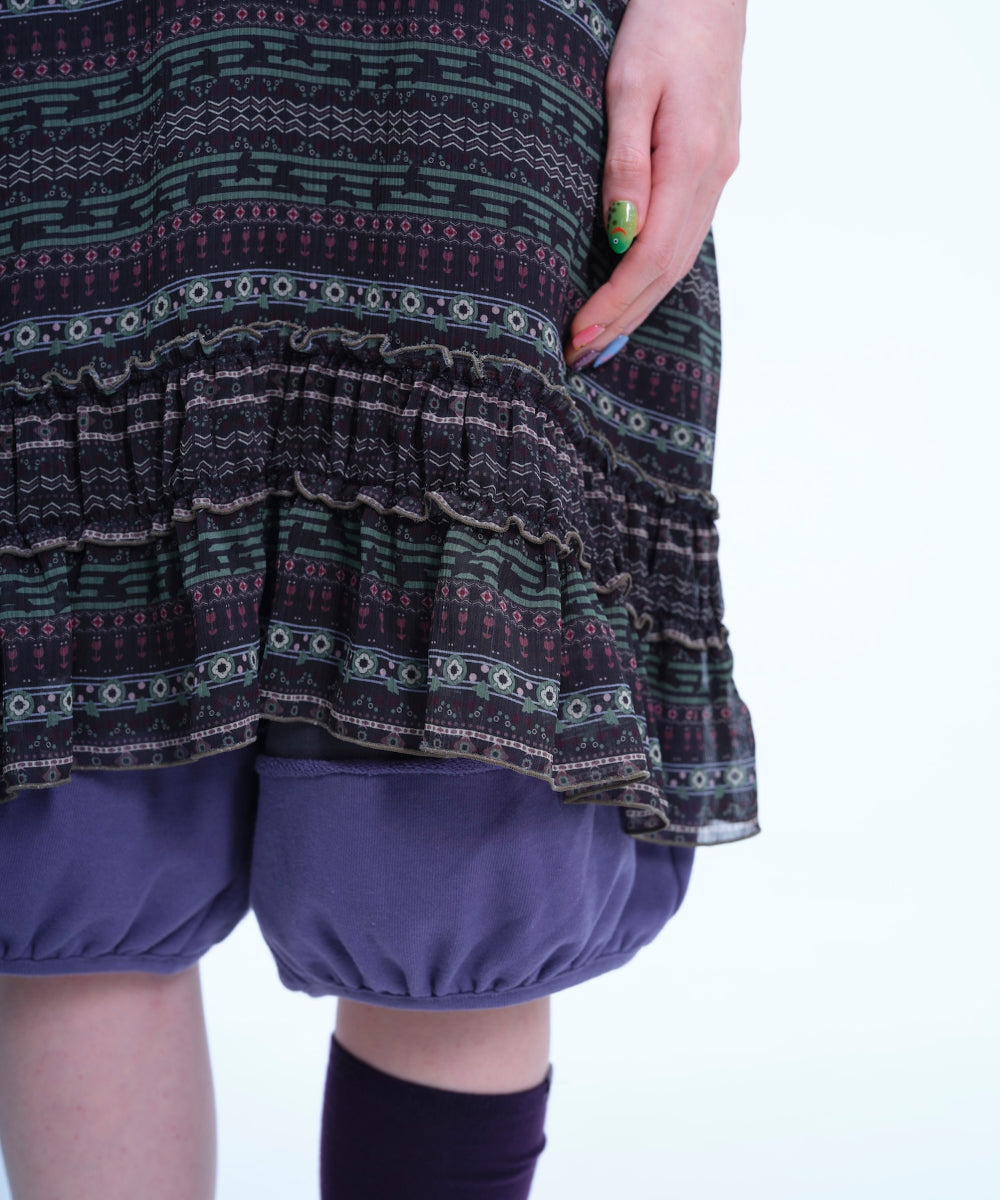 Coyseio - Chiffon Shirring One Piece (Dark Green) product image 8 | TRAB K-Fashion Australia