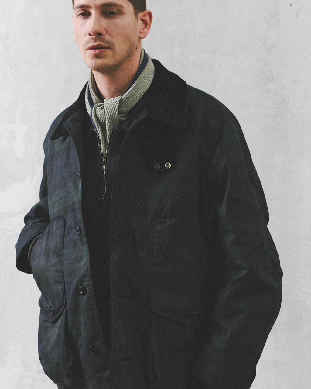 Eastlogue - Folkman Hunting Jumper (Blackwatch Check Waxed) product image 2 | TRAB K-Fashion Australia