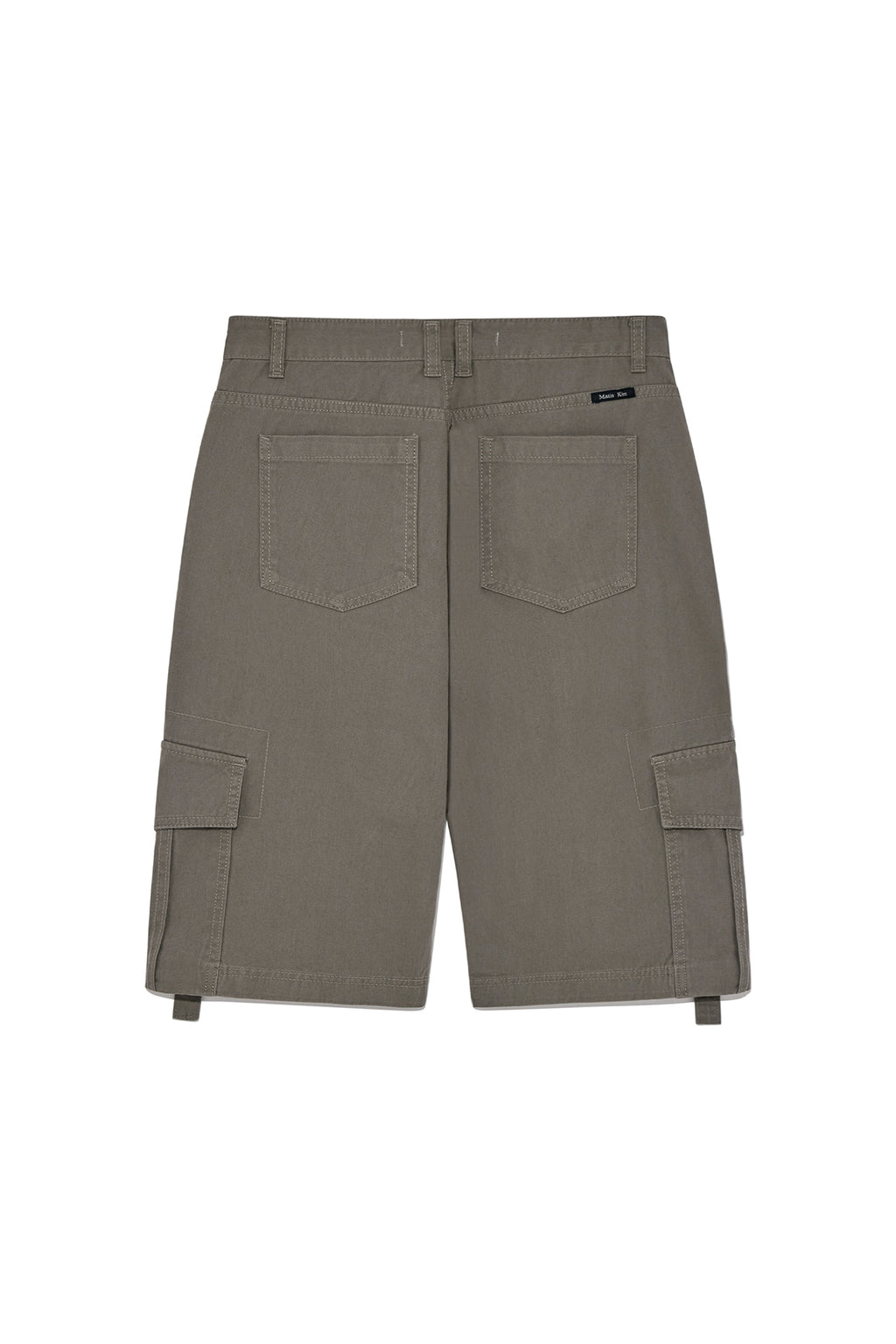 Matin Kim - Semi Slimfit Bermuda Pants (Khaki) product image 2 | TRAB K-Fashion Australia