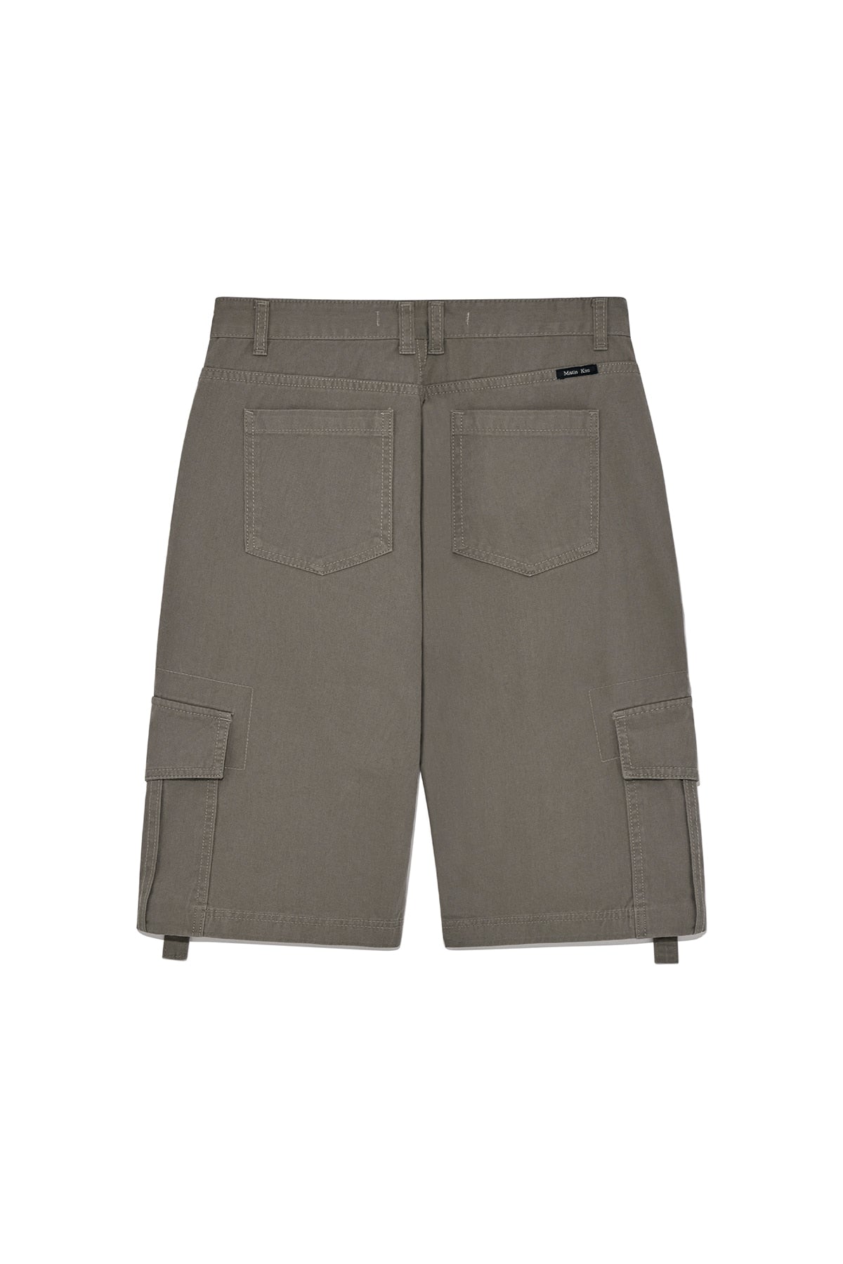 Matin Kim - Semi Slimfit Bermuda Pants (Khaki) product image 2 | TRAB K-Fashion Australia