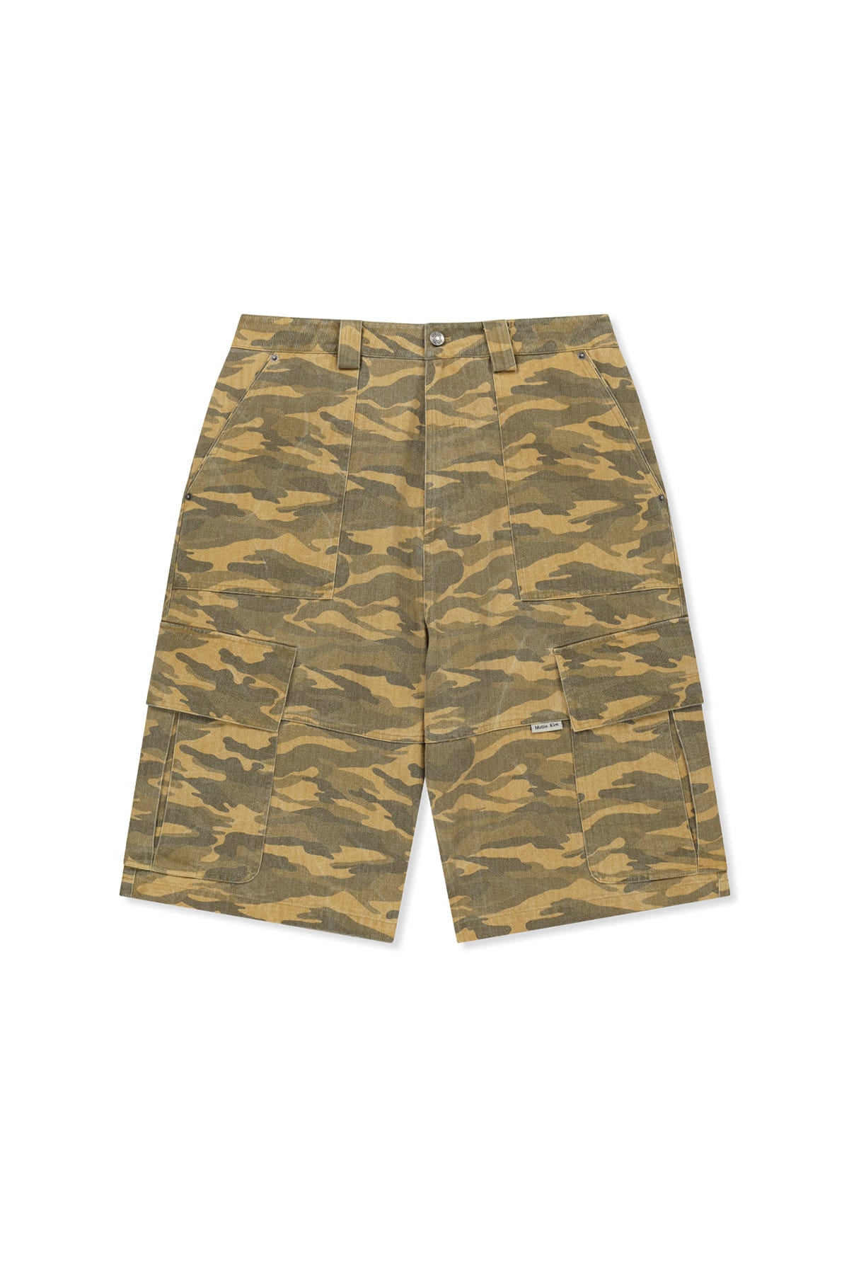 Matin Kim - Camouflage Cargo Bermuda Pants (Camel) product image 1 | TRAB K-Fashion Australia