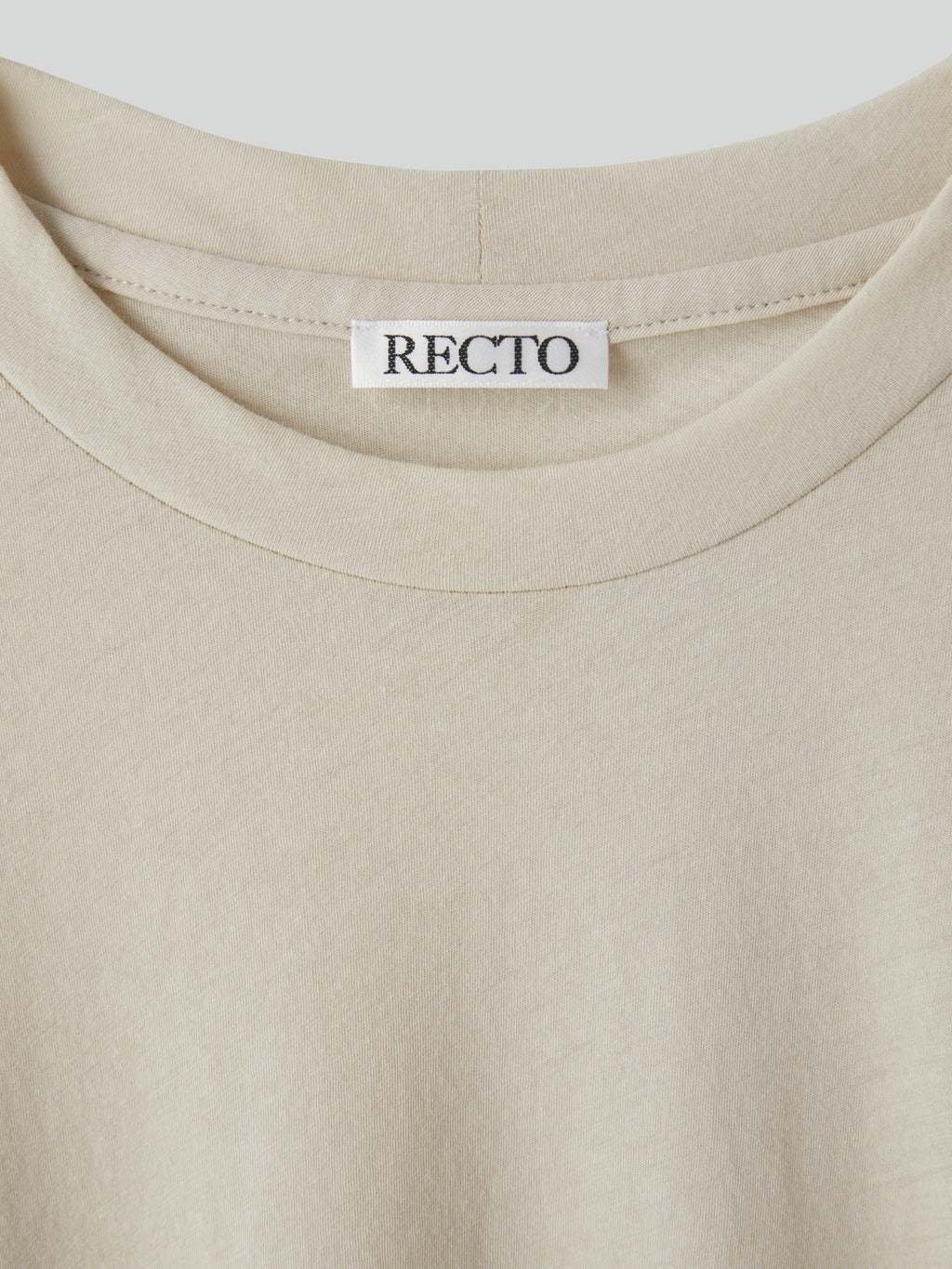 Recto - Long Length Slim Fit Top (Ecru) product image 3 | TRAB K-Fashion Australia