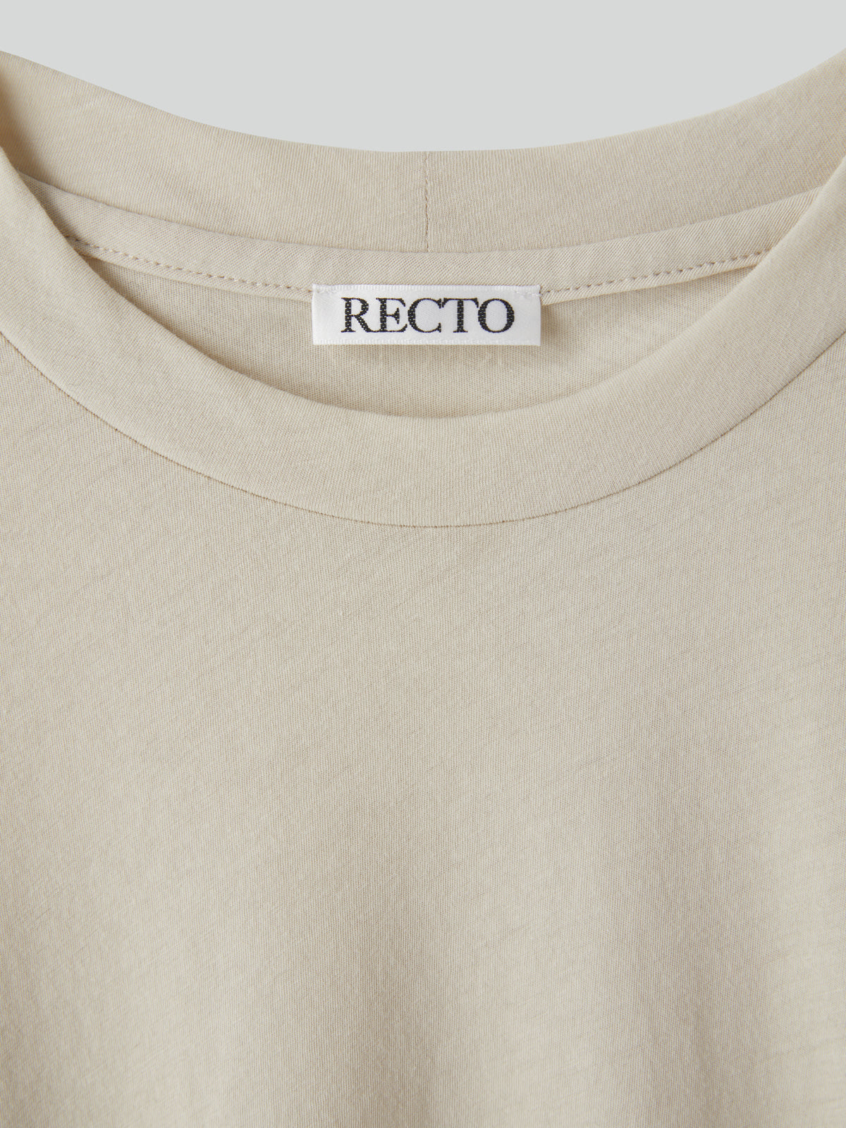 Recto - Long Length Slim Fit Top (Ecru) product image 3 | TRAB K-Fashion Australia