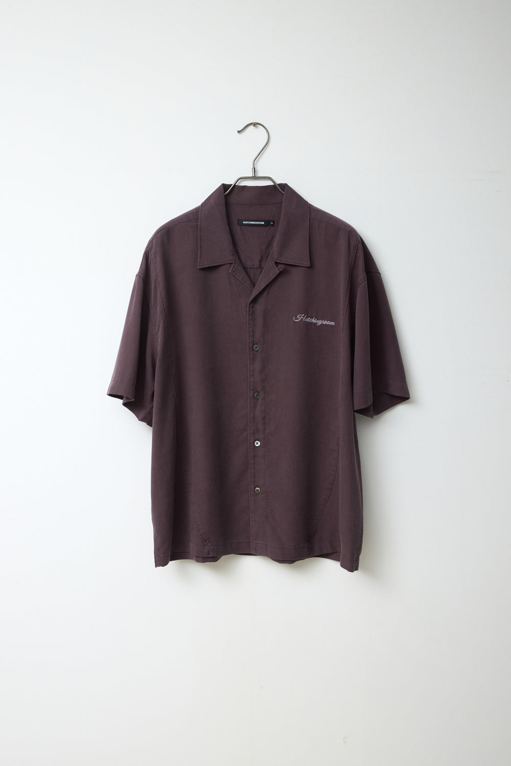 Hatchingroom - Camp Collar Shirt Tencel Dark (Purple) product image 1 | TRAB K-Fashion Australia