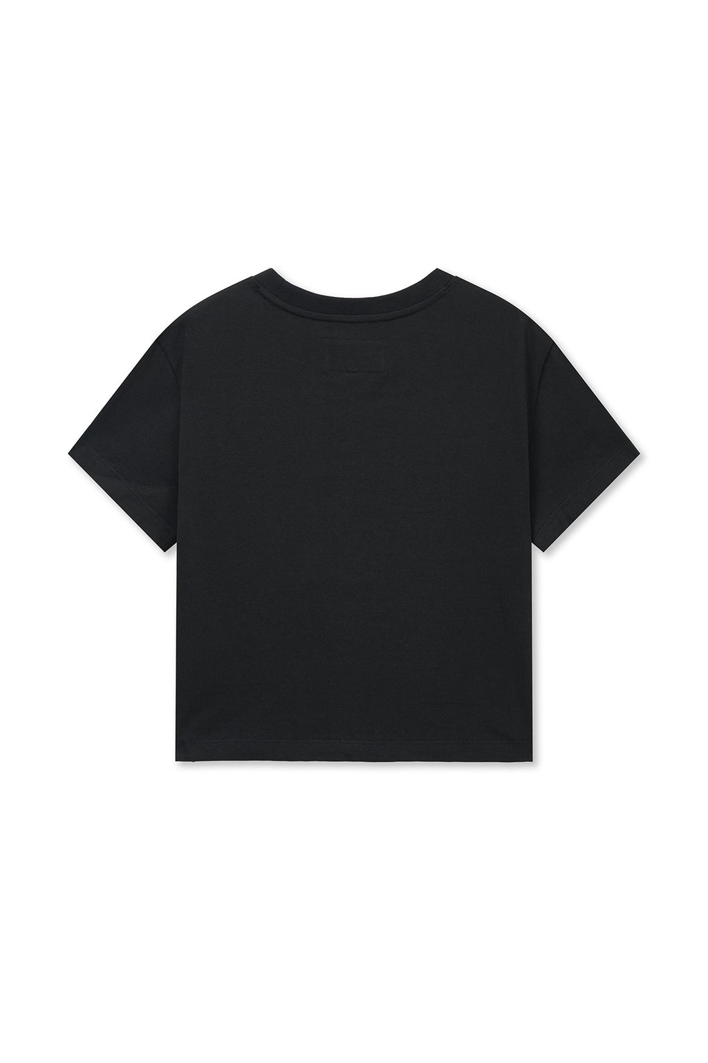 Matin Kim - Label Point Lettering Crop Top (Black) product image 2 | TRAB K-Fashion Australia