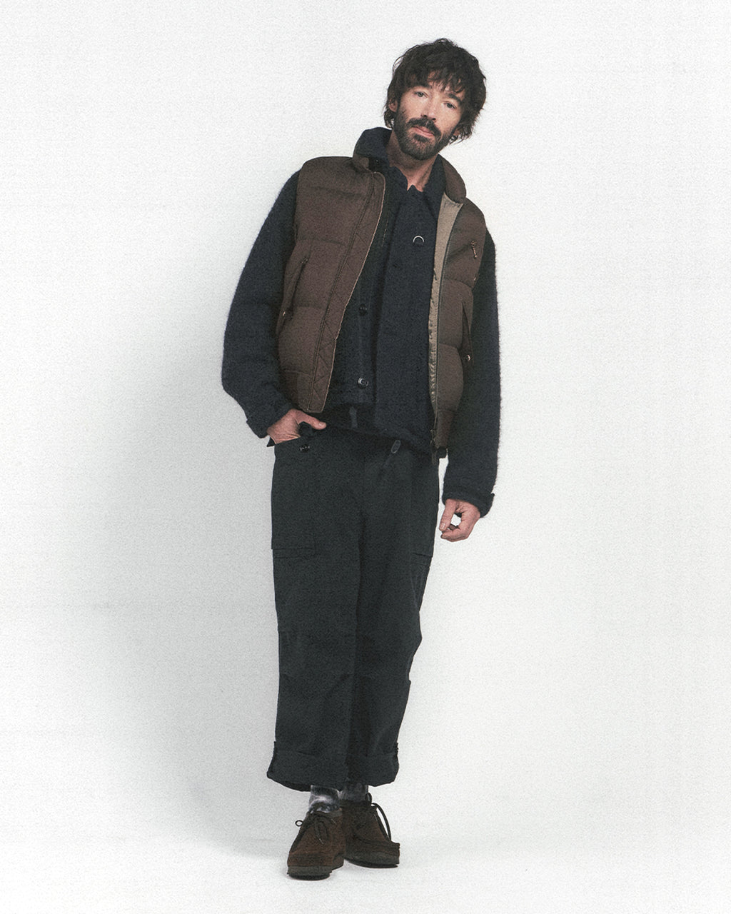 Eastlogue - Ma-1 Down Vest (Brown) product image 4 | TRAB K-Fashion Australia