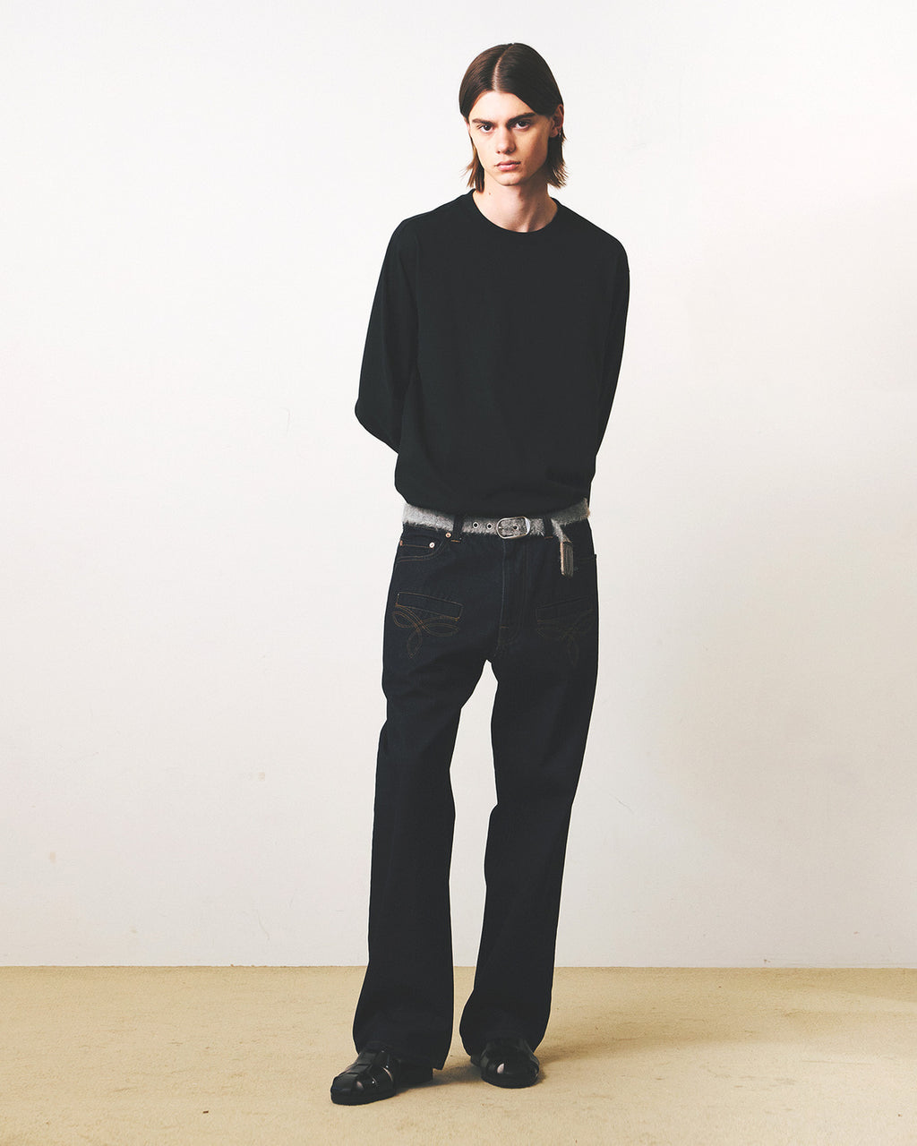 Eastlogue - Ea Basic L.s T-shirts (Black) product image 4 | TRAB K-Fashion Australia