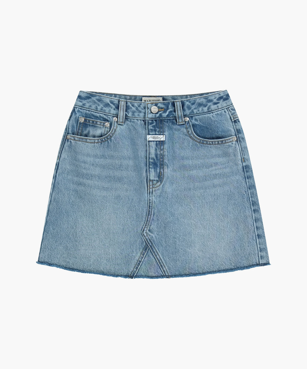 Marithe & Francois Girbaud - Raw Edge Denim Mini Skirt (Light Blue) product image 6 | TRAB K-Fashion Australia