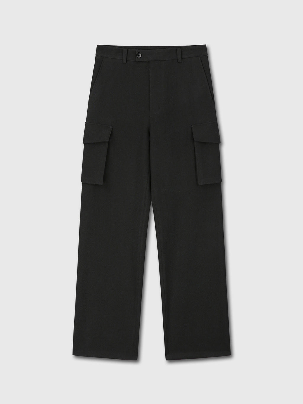 Tonywack - Textured Wool Wide Cargo Pants (Black) product image 8 | TRAB K-Fashion Australia