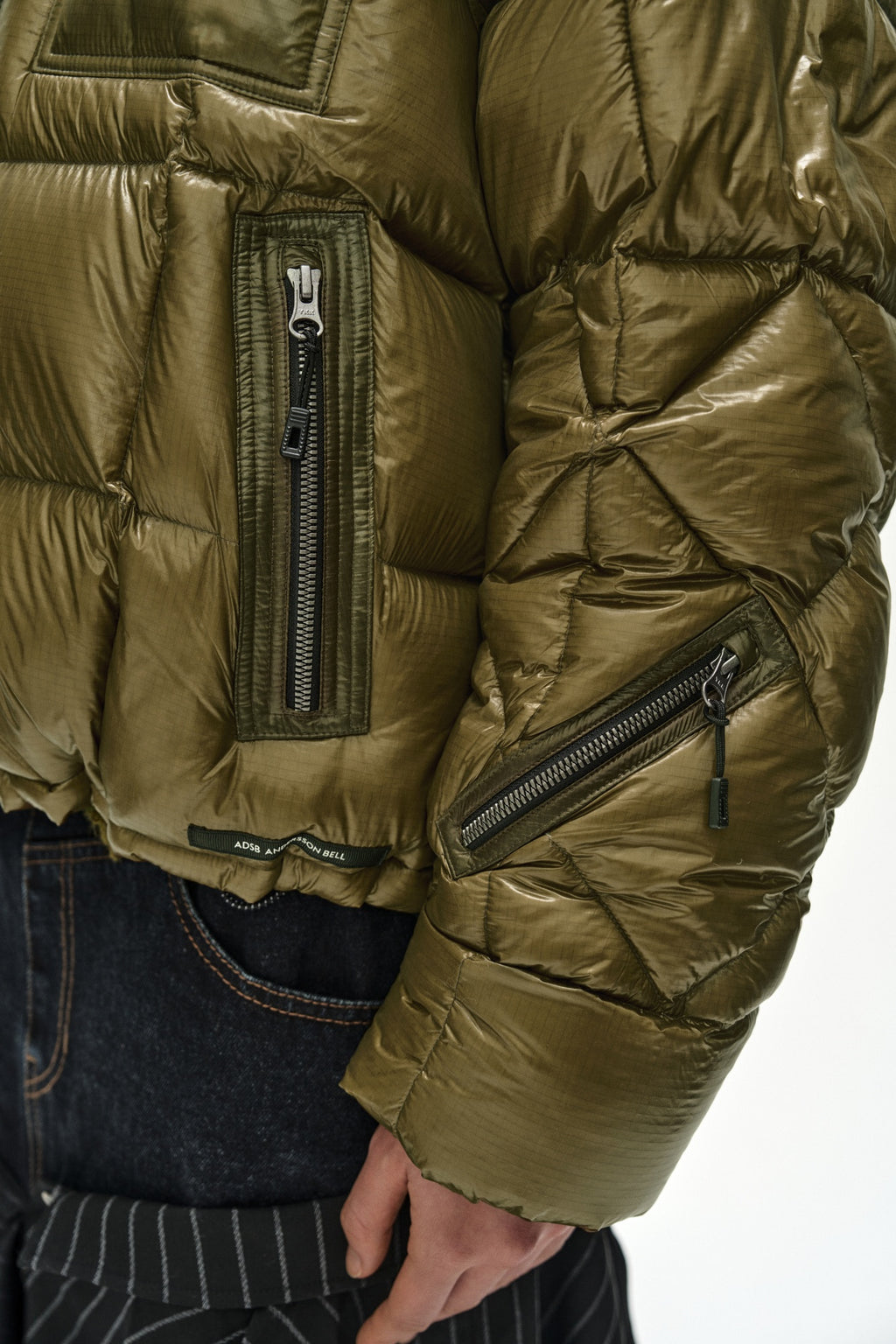 Andersson Bell - Unisex Torino Lightweight Down Jacket (Olive) product image 8 | TRAB K-Fashion Australia