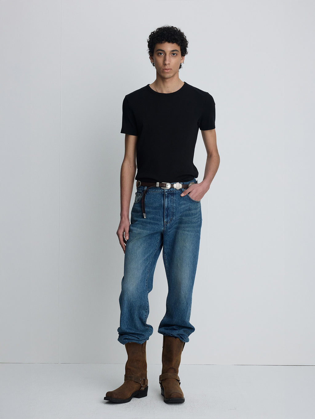 Tonywack - Soft Ribbed Fitted T-Shirt (Black) product image 3 | TRAB K-Fashion Australia