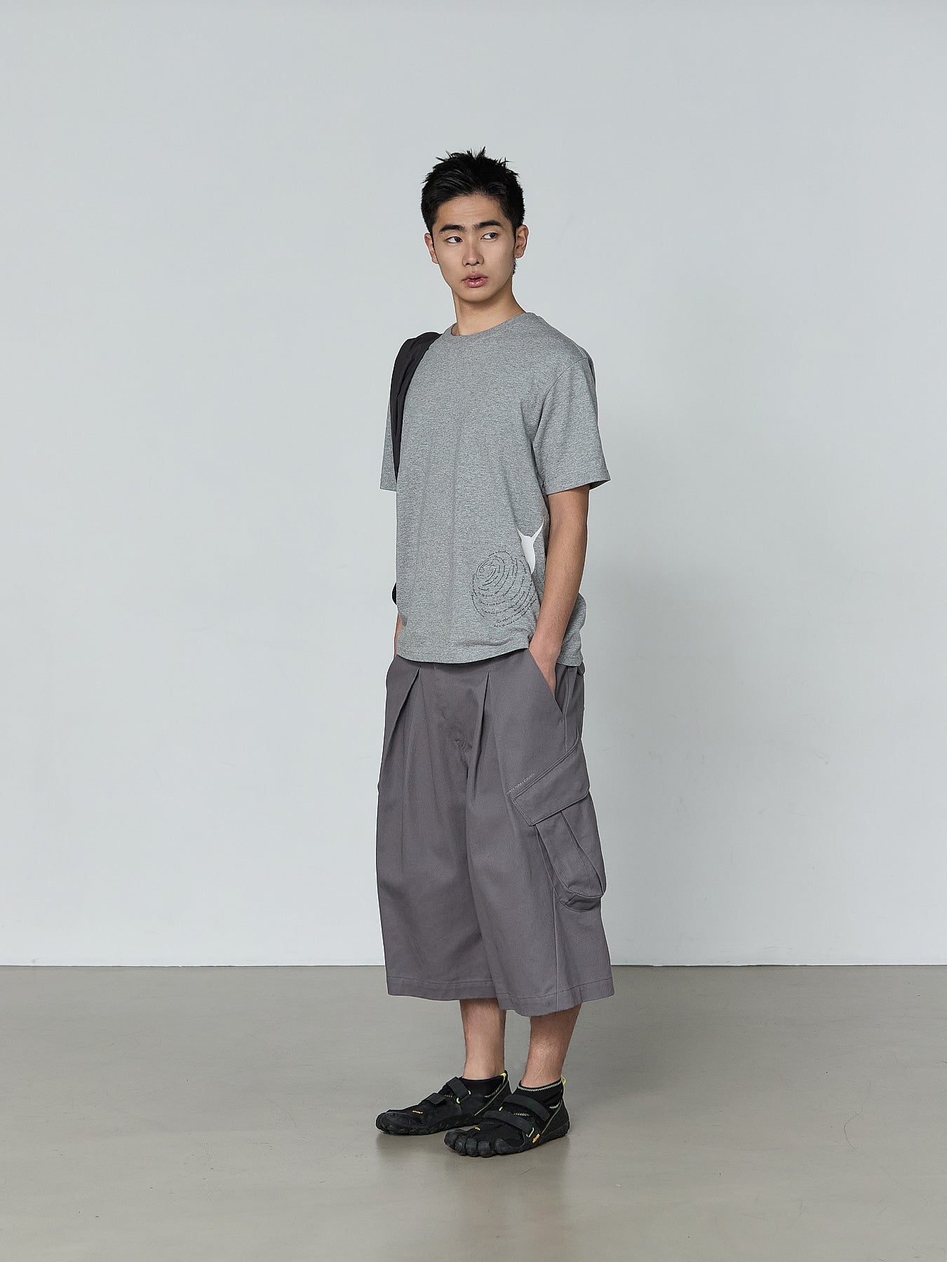 San San Gear - Capri Pants (Purple Grey) product image 1 | TRAB K-Fashion Australia