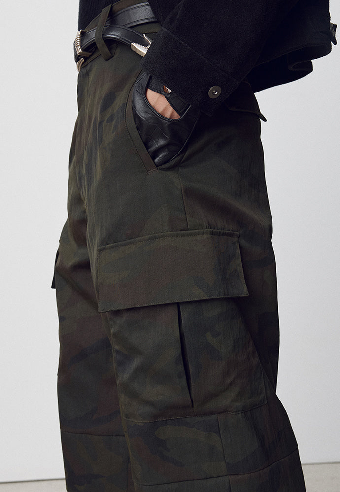 Tonywack - Camouflage Nylon Cargo Pants (Beige/Olive) product image 8 | TRAB K-Fashion Australia