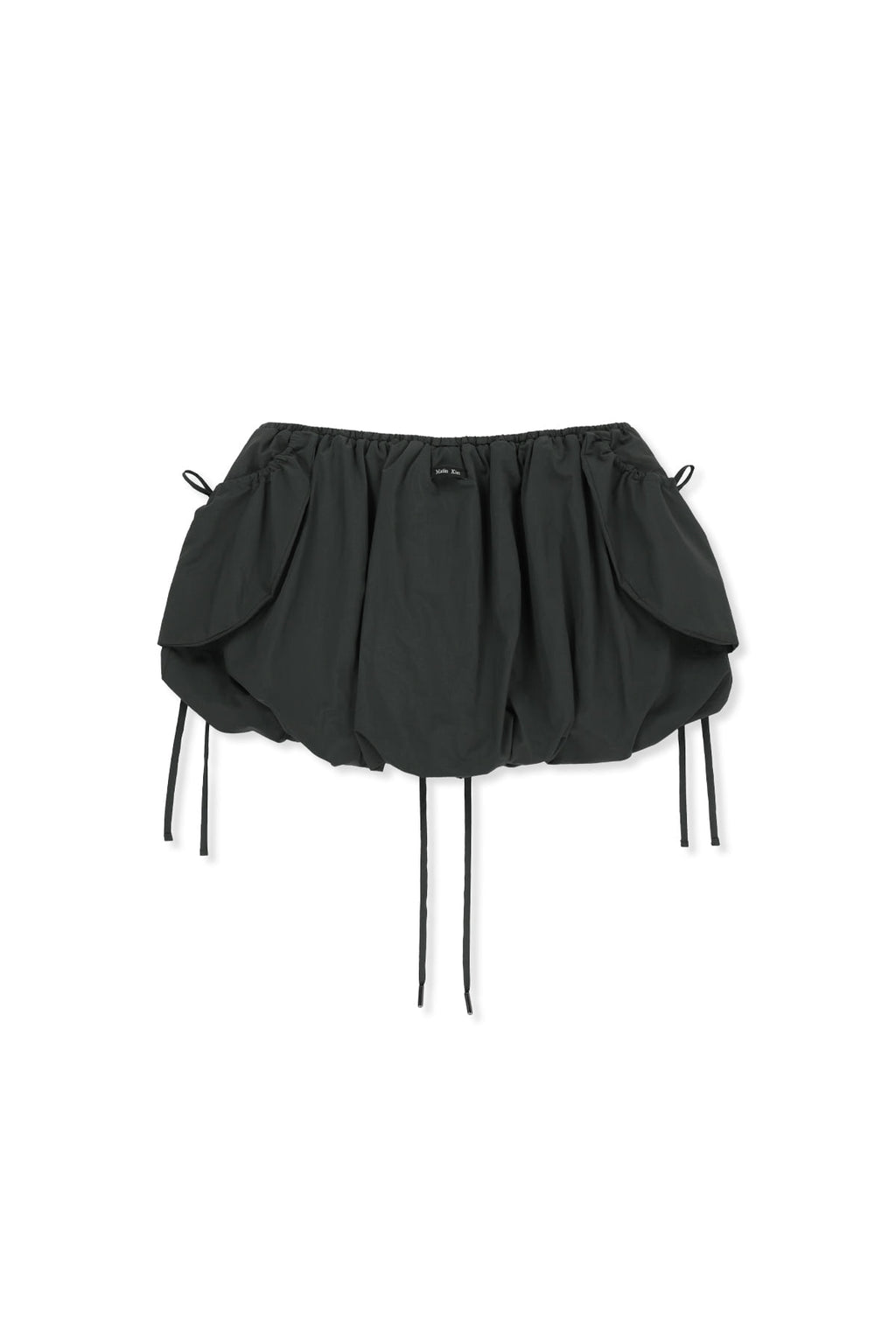 Matin Kim - Strap Detail Ballon Skirt (Charcoal) product image 3 | TRAB K-Fashion Australia
