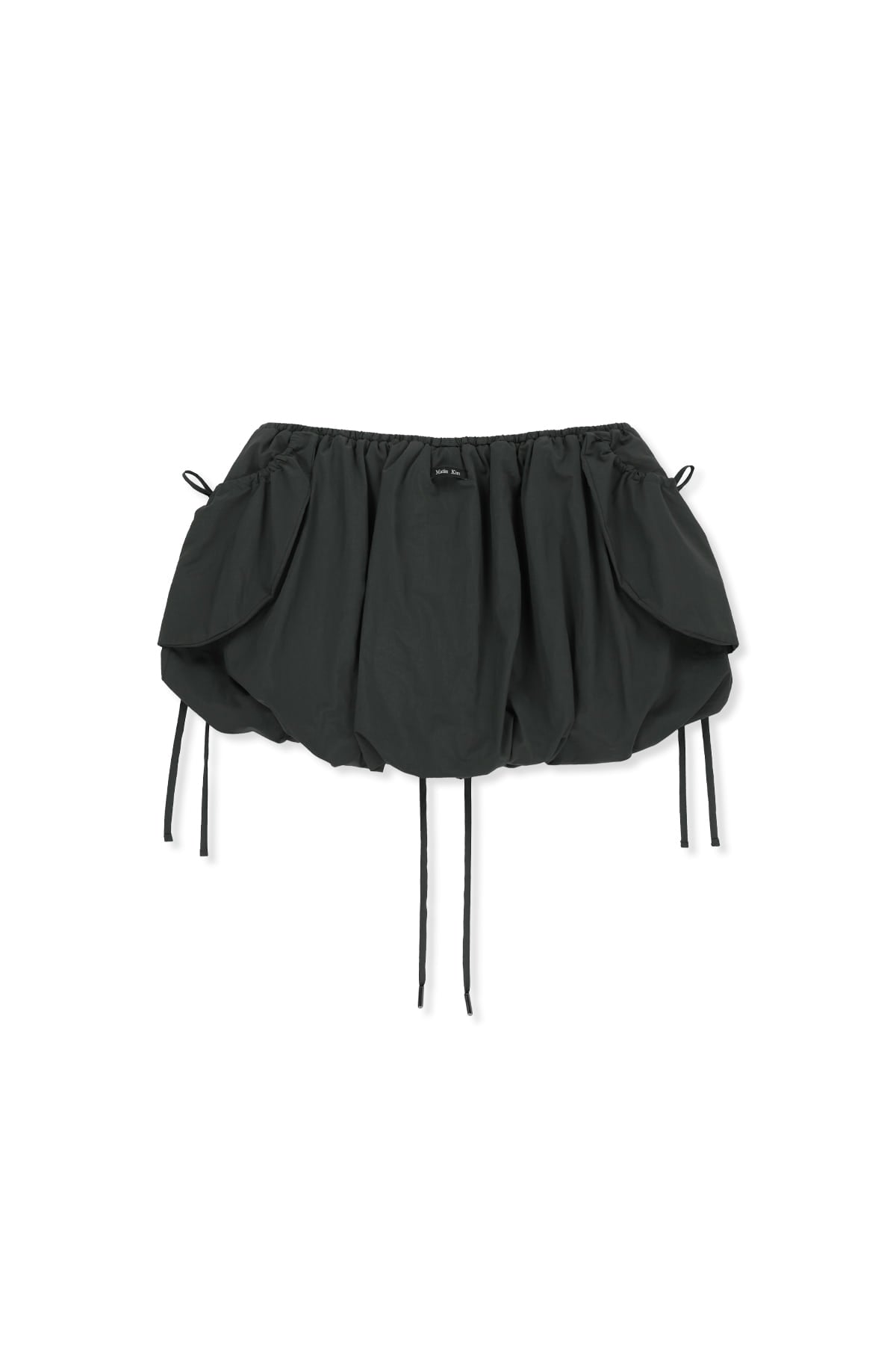 Matin Kim - Strap Detail Ballon Skirt (Charcoal) product image 3 | TRAB K-Fashion Australia