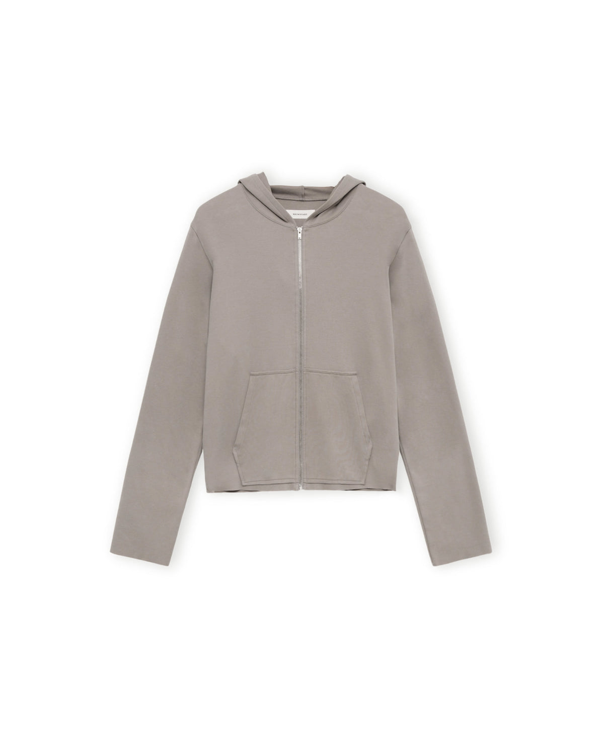 Brownyard - Smooth Jersey Hood Zip Up (Beige) product image 5 | TRAB K-Fashion Australia