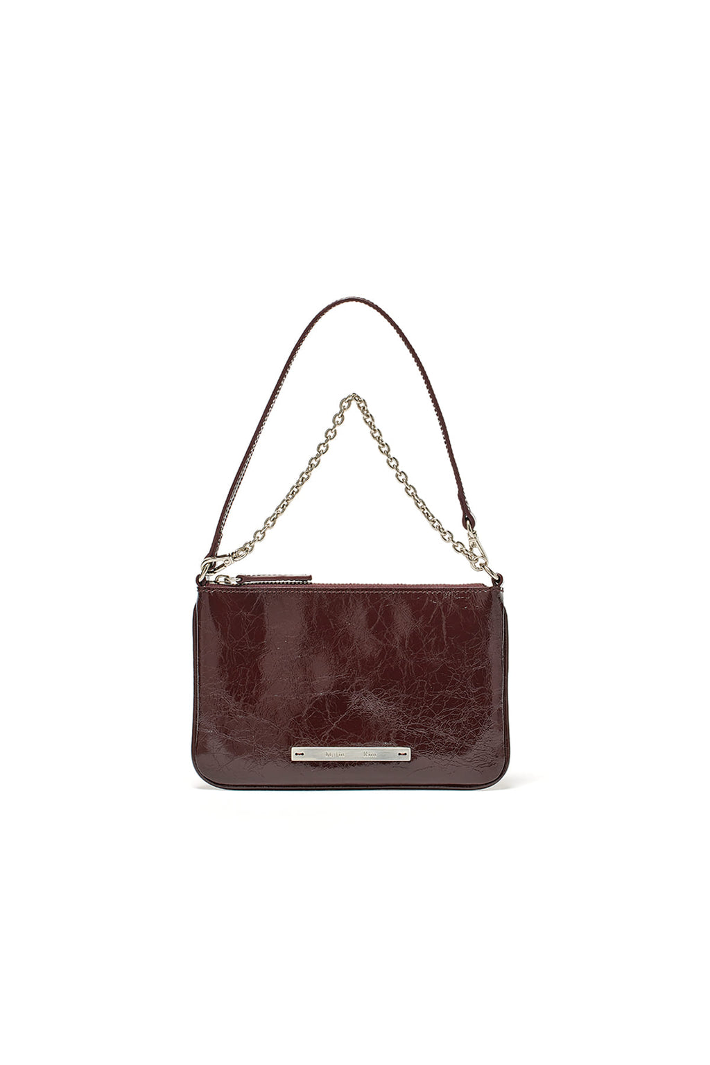 Matin Kim - Glossy Leather Micro Bag (Burgundy) product image 1 | TRAB K-Fashion Australia