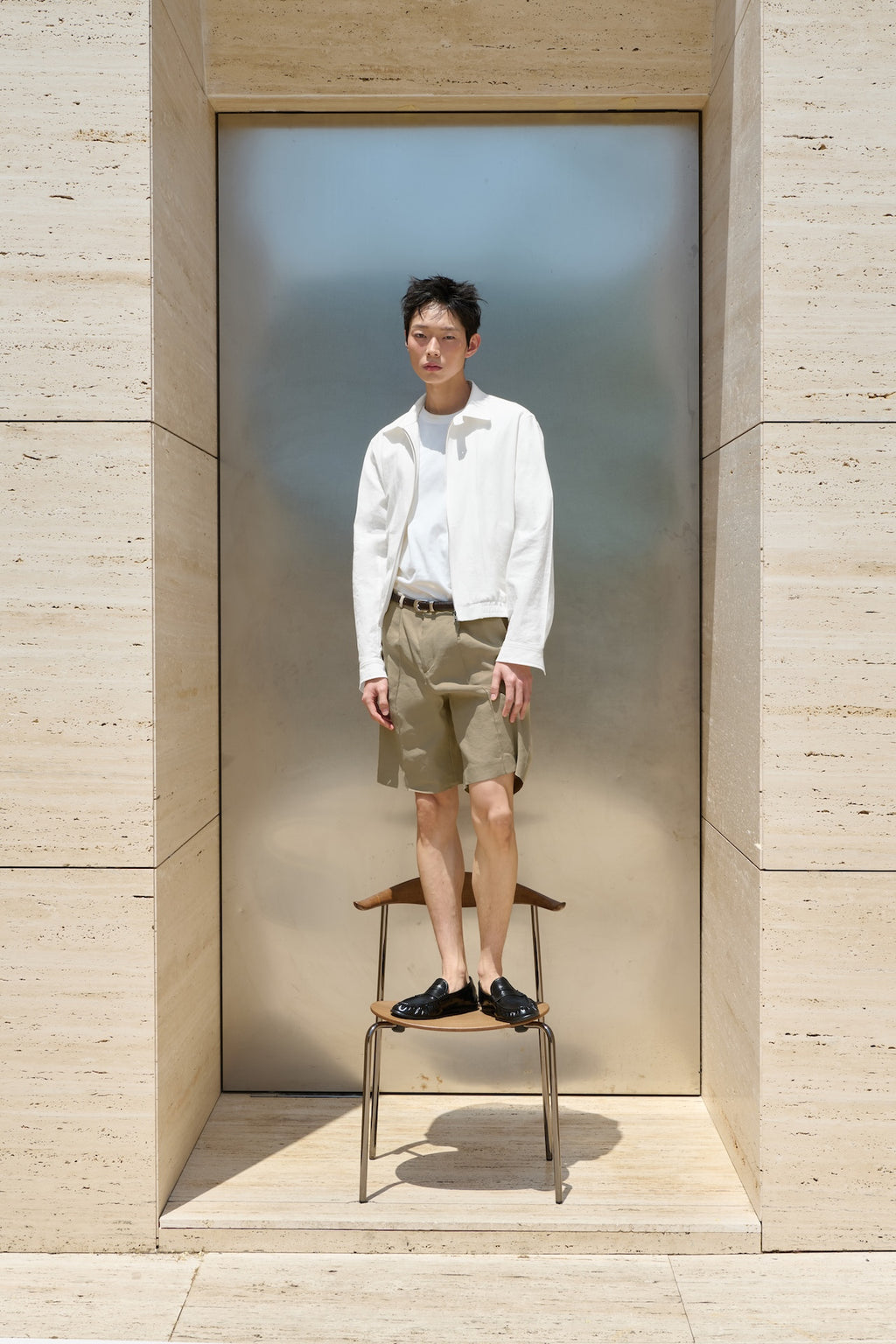 STU - Vintage Swing Jacket (White) product image 4 | TRAB K-Fashion Australia