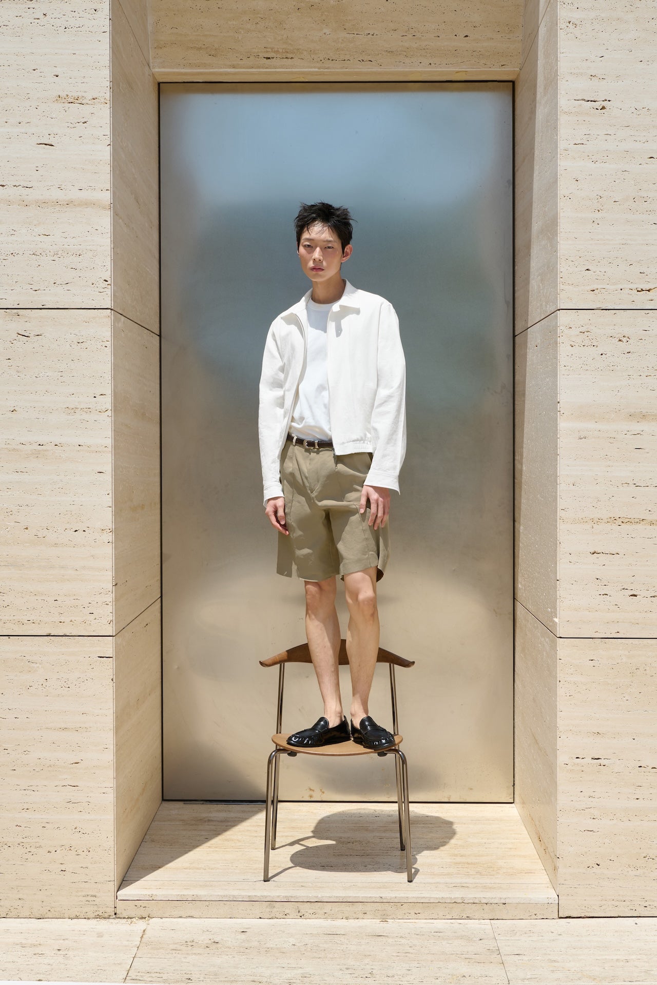 STU - Vintage Swing Jacket (White) product image 4 | TRAB K-Fashion Australia