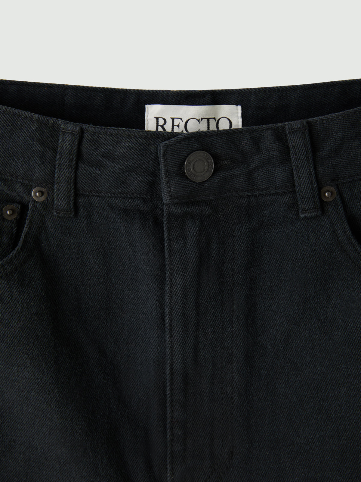 Recto - 90S High-Rise Curved Leg Jeans (Black) product image 11 | TRAB K-Fashion Australia
