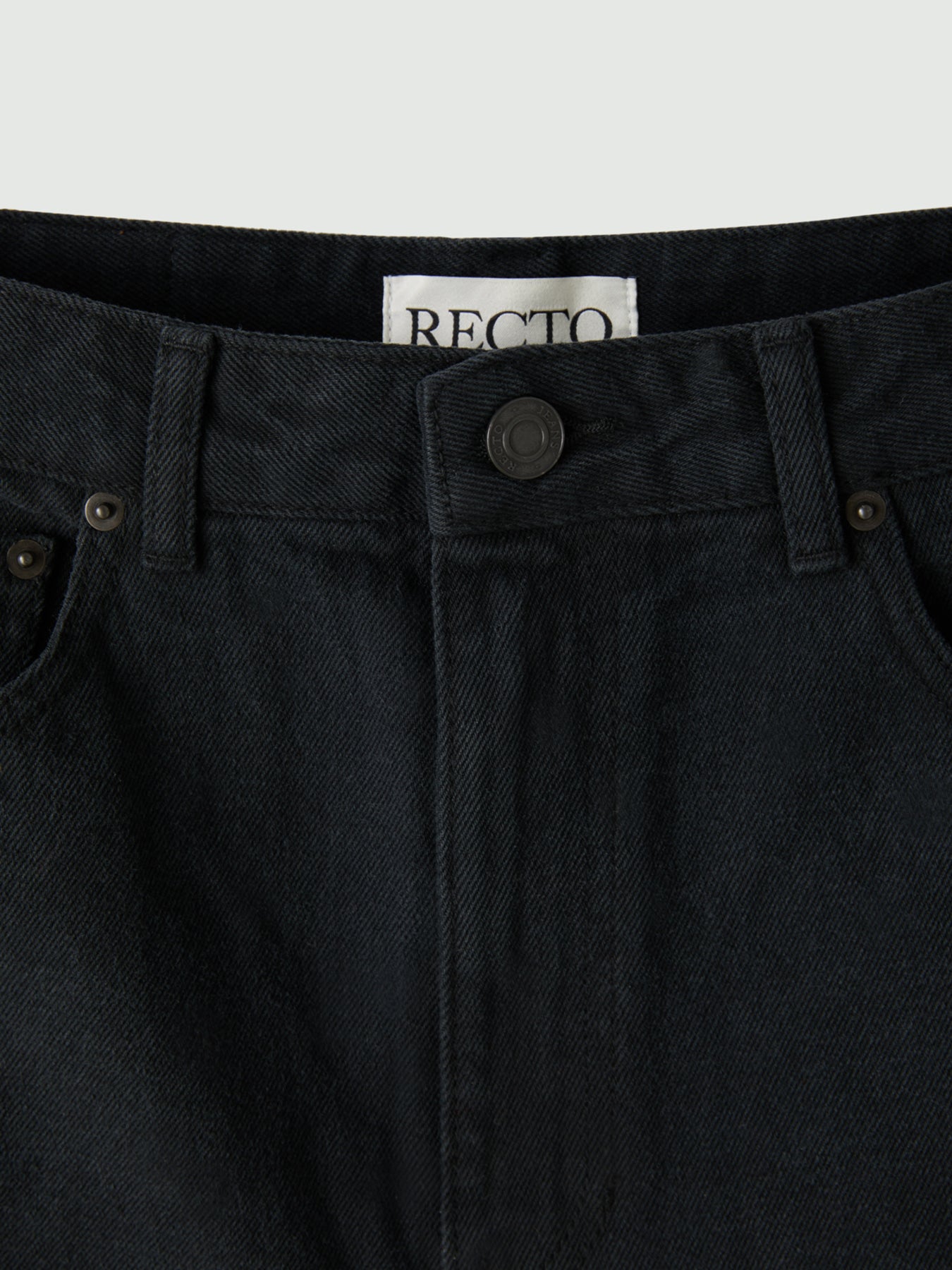 Recto - 90S High-Rise Curved Leg Jeans (Black) product image 11 | TRAB K-Fashion Australia