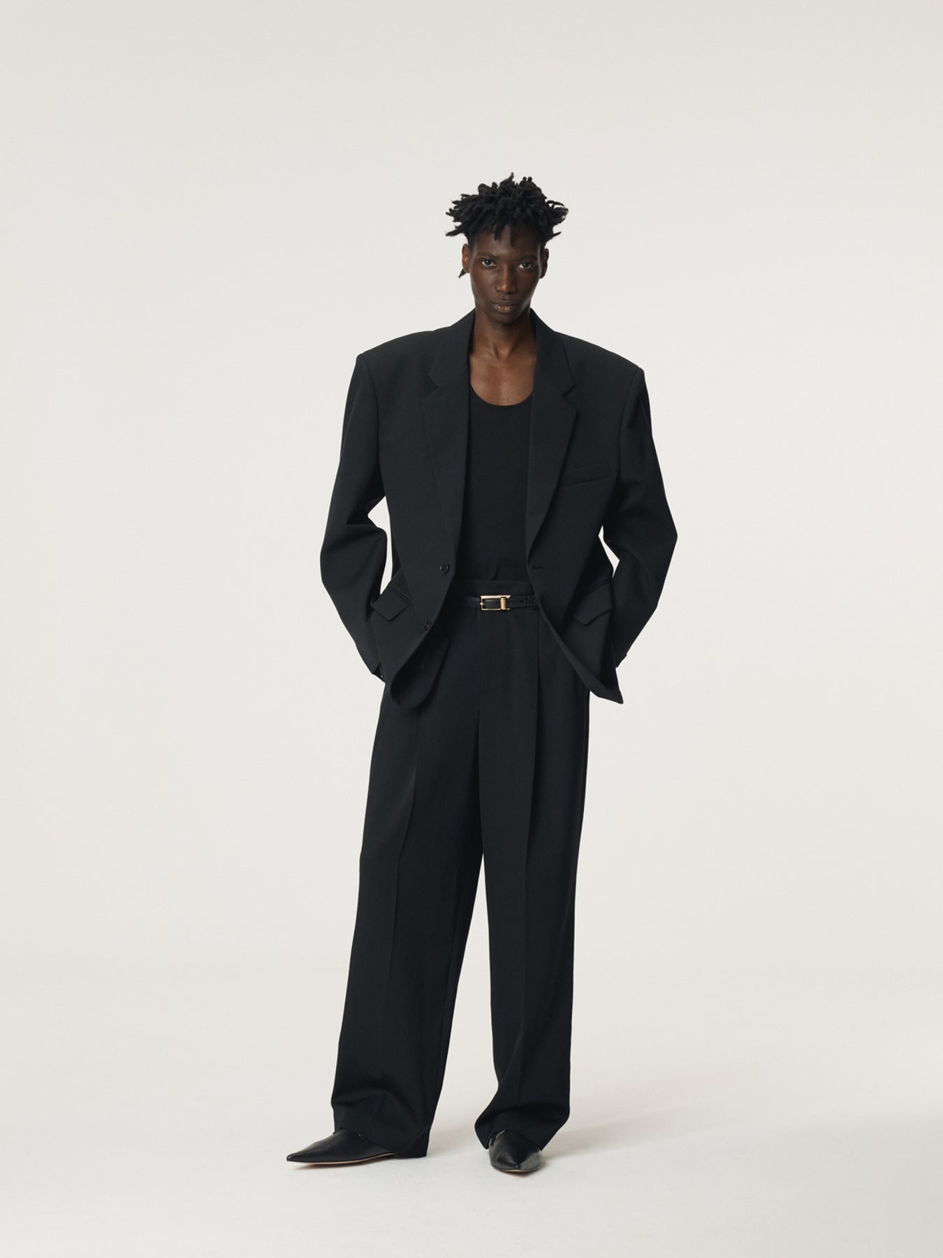 Recto - Structured Wool Blend Single Jacket (Black) product image 2 | TRAB K-Fashion Australia