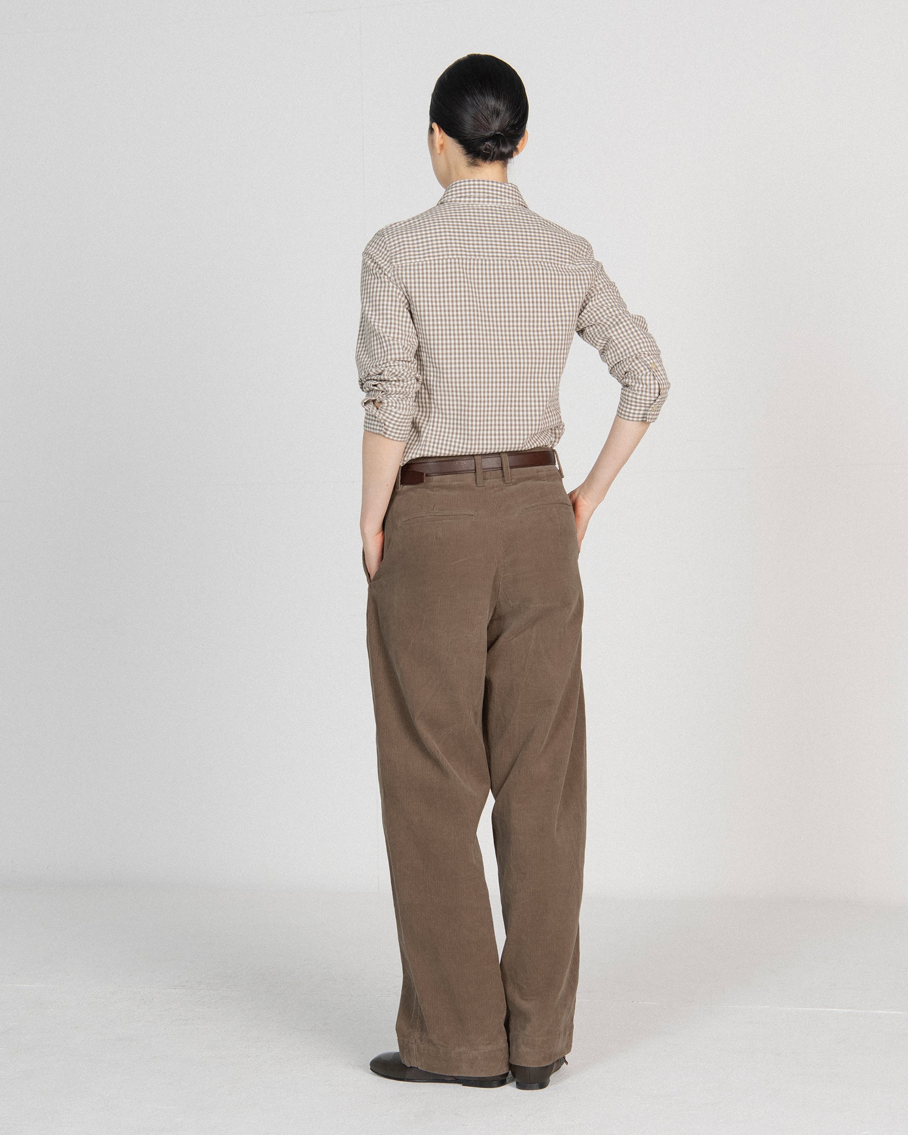 Brownyard - Washed Corduroy Field Pants (Brown) product image 4 | TRAB K-Fashion Australia