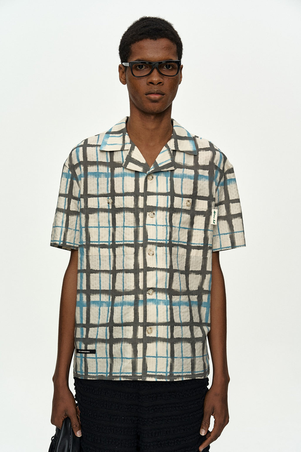 Andersson Bell - Rothko Open Collar Shirt (Ecru) product image 1 | TRAB K-Fashion Australia