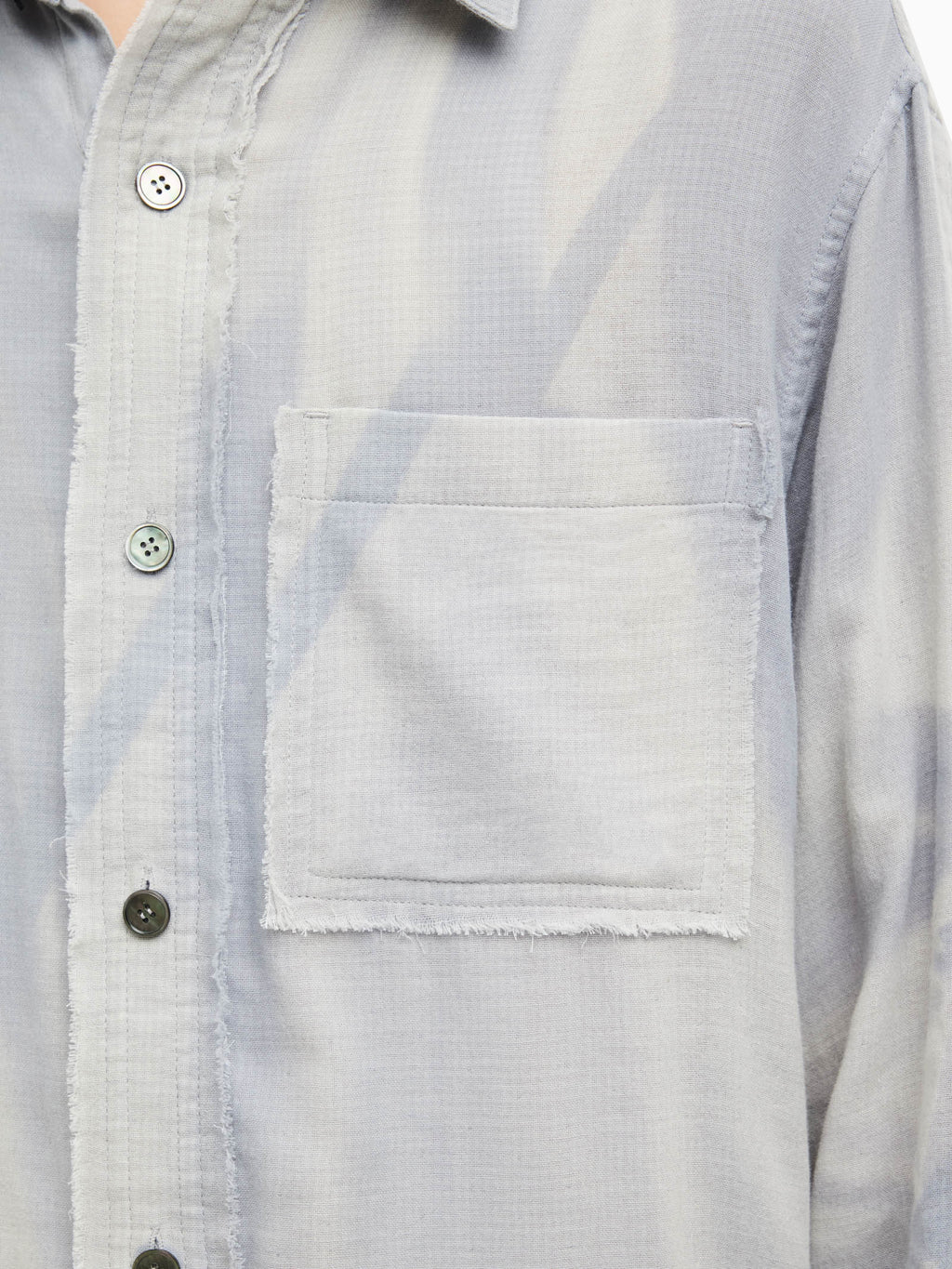 Jiyong Kim - Sun-Bleached Strap Detailed Shirt (Grey) product image 9 | TRAB K-Fashion Australia