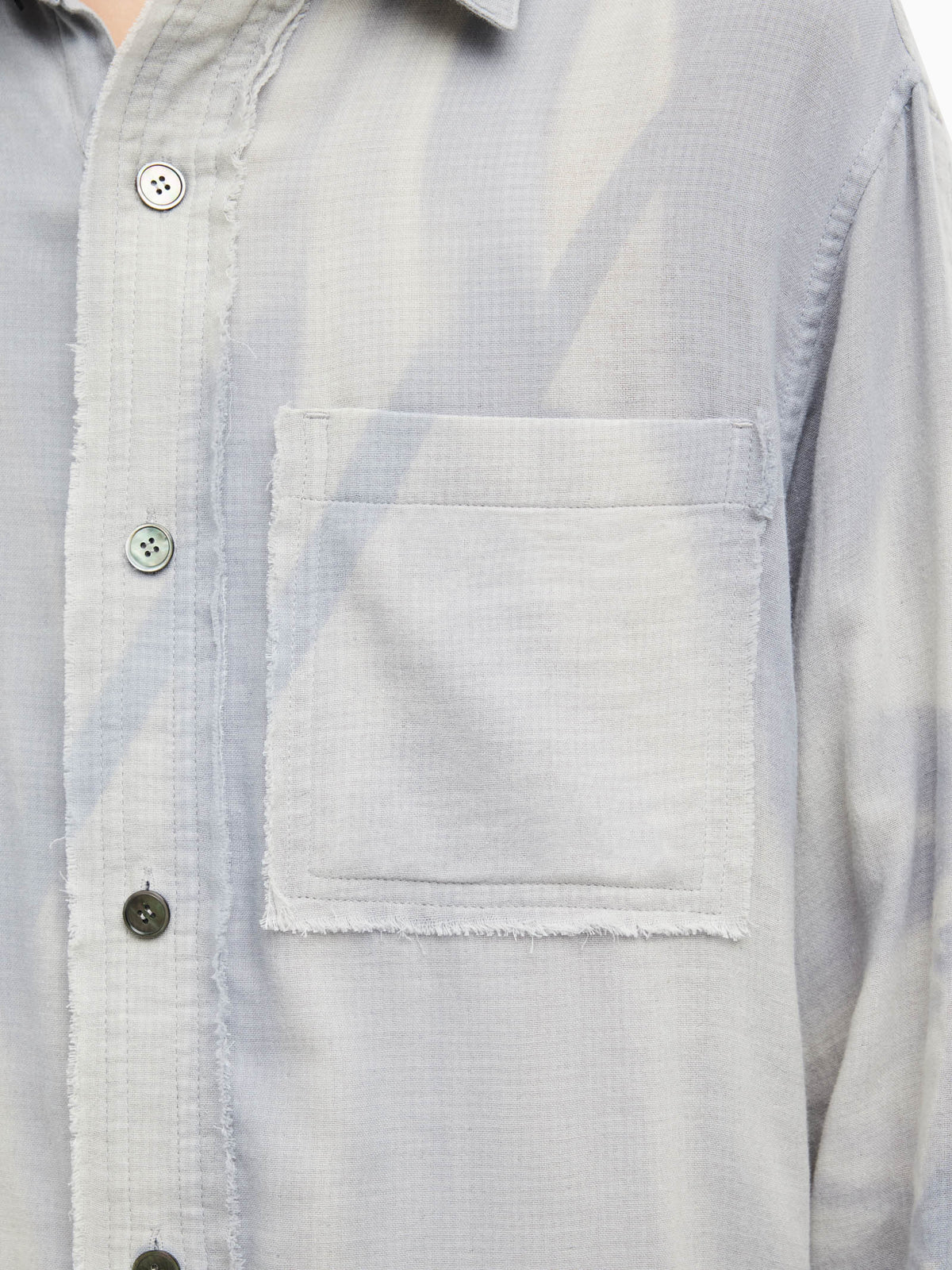 Jiyong Kim - Sun-Bleached Strap Detailed Shirt (Grey) product image 9 | TRAB K-Fashion Australia