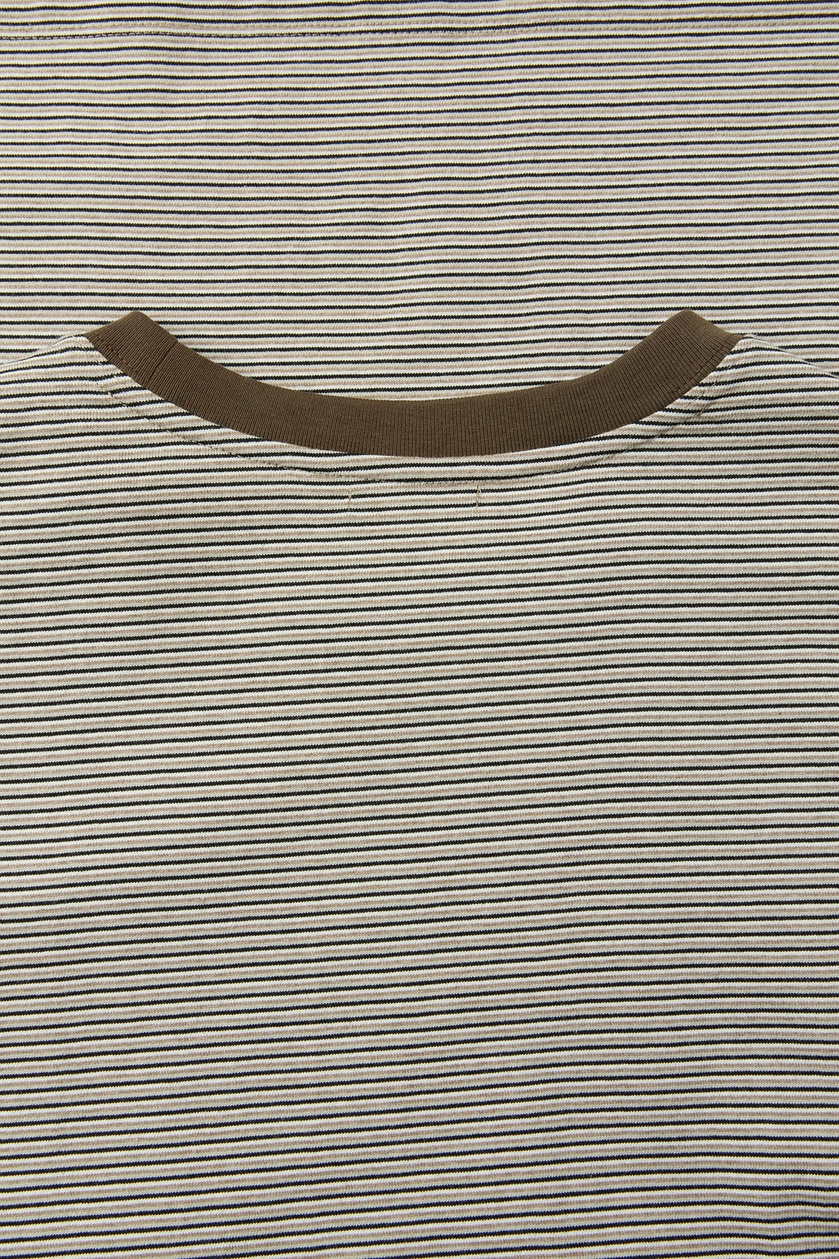 Coor - Multi Pin Stripe Pocket T-Shirt (Beige) product image 6 | TRAB K-Fashion Australia