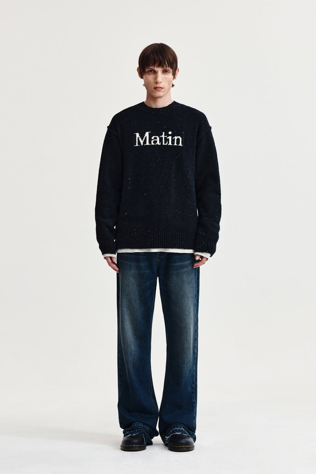 Matin Kim - Washed Flare Denim Pants (Blue) product image 5 | TRAB K-Fashion Australia