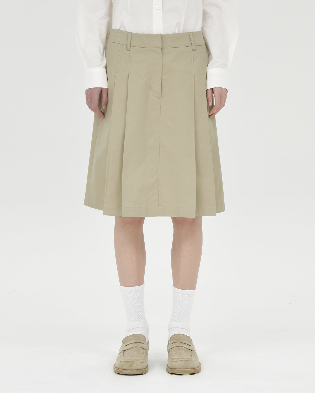Brownyard - Pleats Skirt (Beige) product image 1 | TRAB K-Fashion Australia