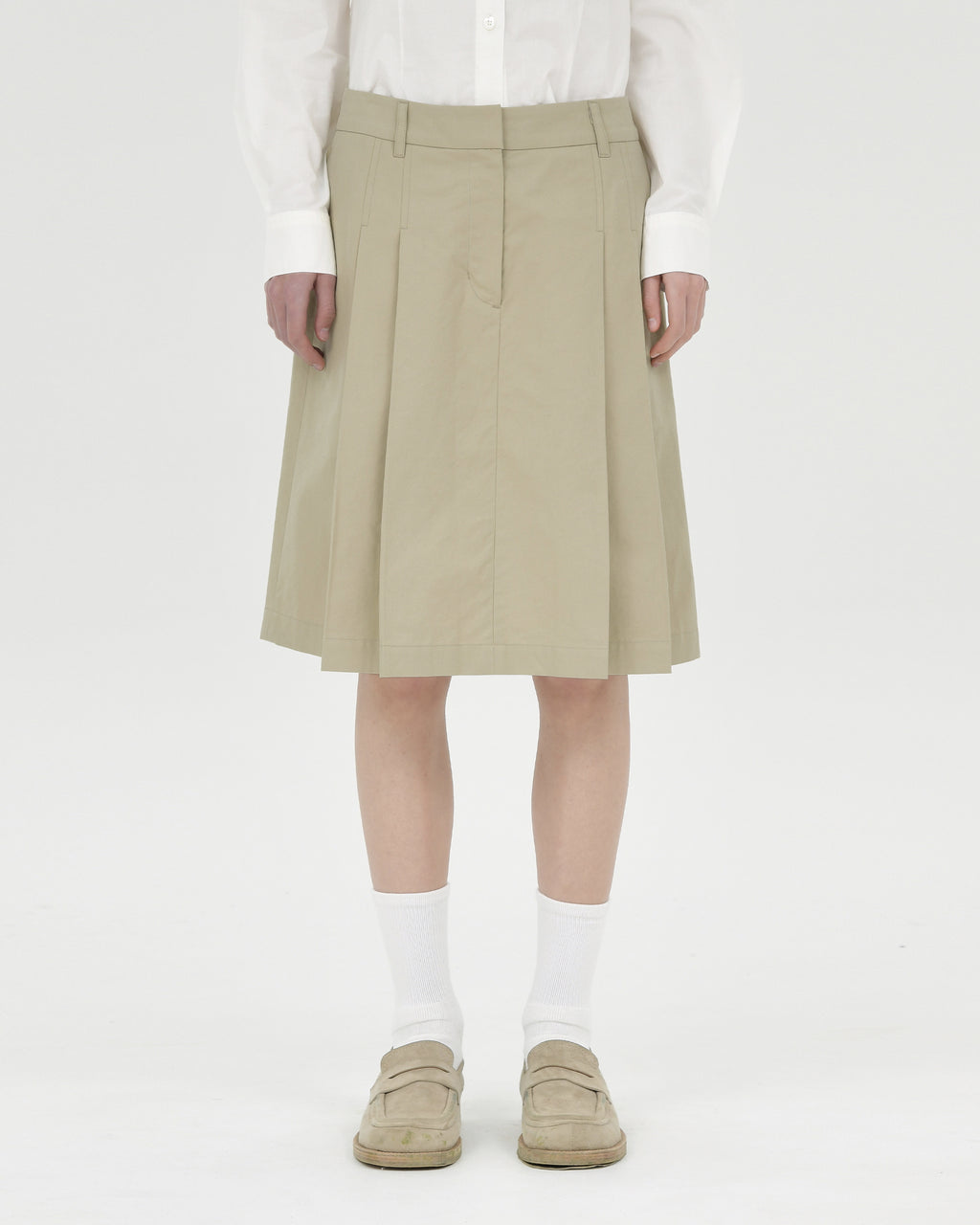Brownyard - Pleats Skirt (Beige) product image 1 | TRAB K-Fashion Australia