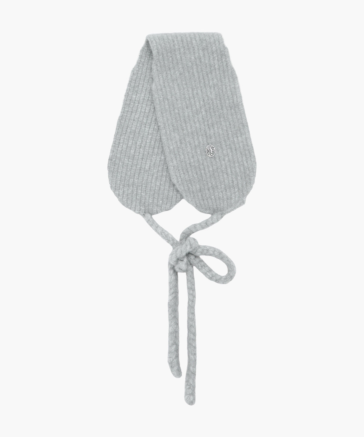 Marithe & Francois Girbaud - Circle Logo Knit Ear Flap (Gray) product image 1 | TRAB K-Fashion Australia