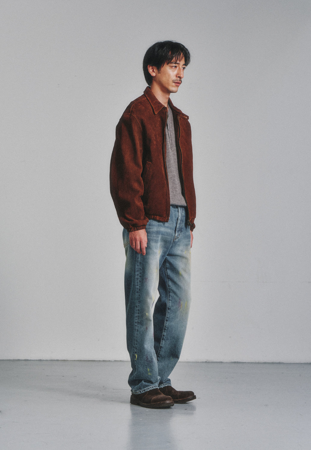 Art if acts - Painted Regular 5P Denim Pants (Used Indigo) product image 3 | TRAB K-Fashion Australia
