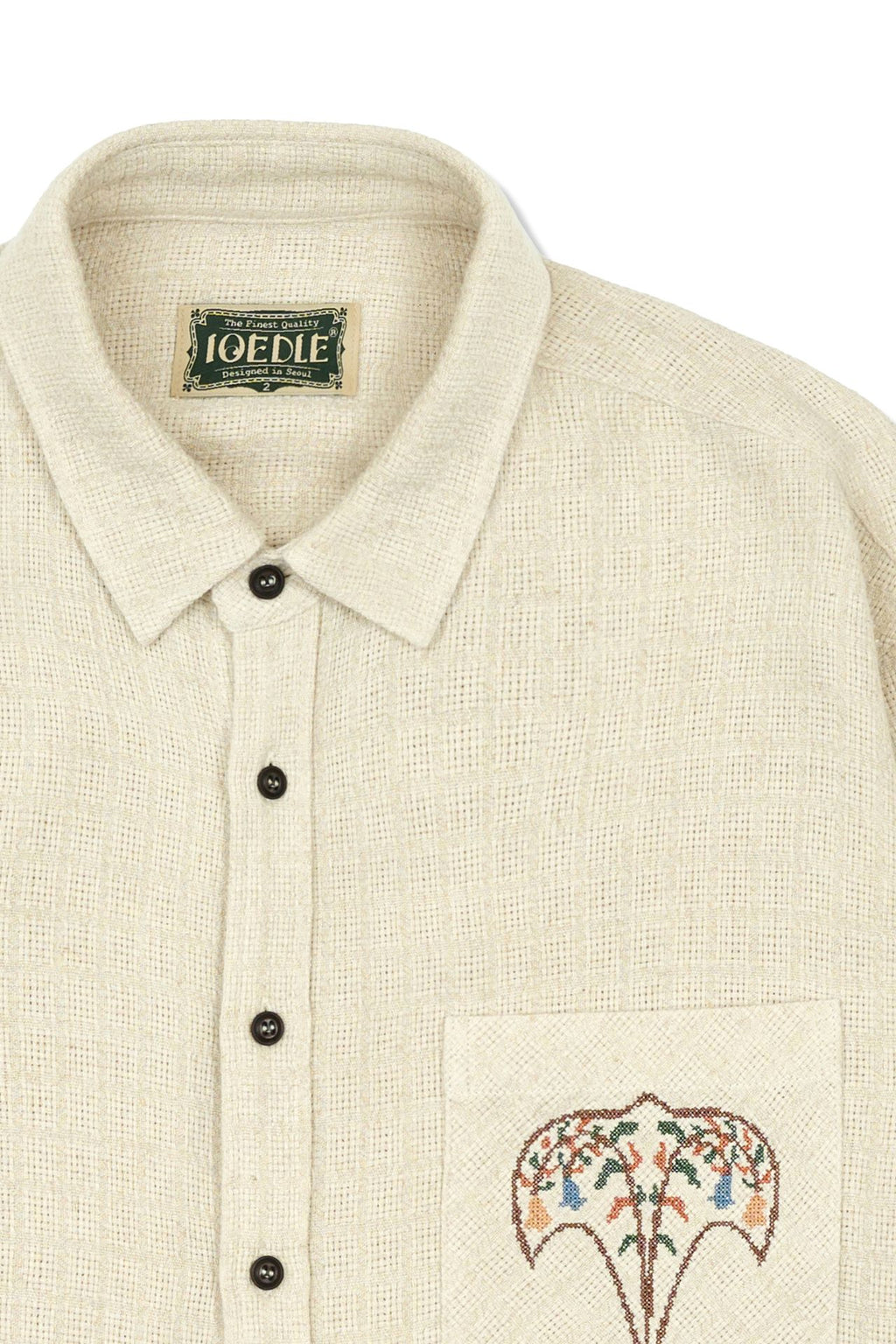 Ioedle - Kite Cross-Stitch Shirt (Ivory) product image 4 | TRAB K-Fashion Australia