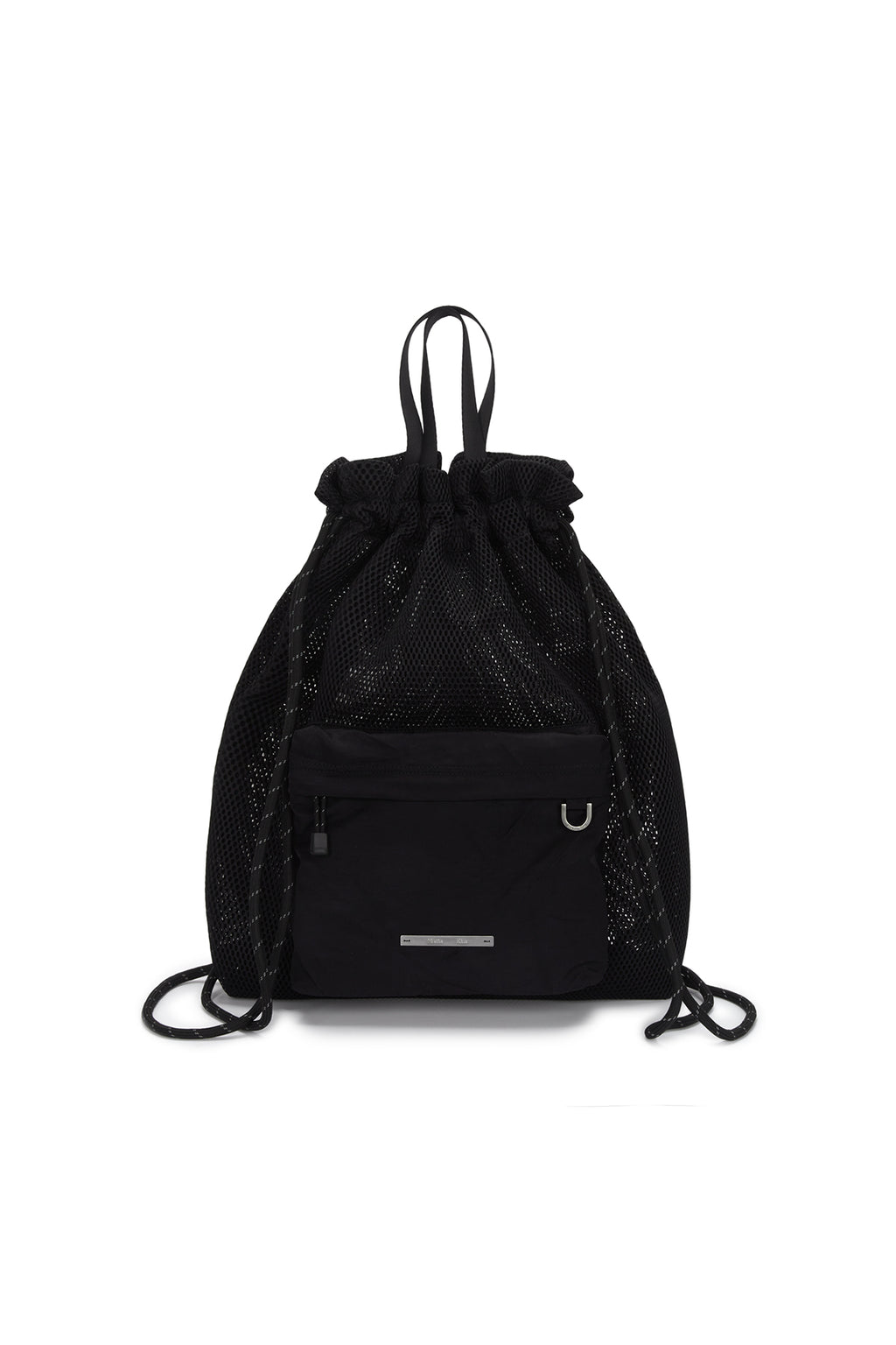 Matin Kim - Cargo Mesh Back Pack (Black) product image 1 | TRAB K-Fashion Australia