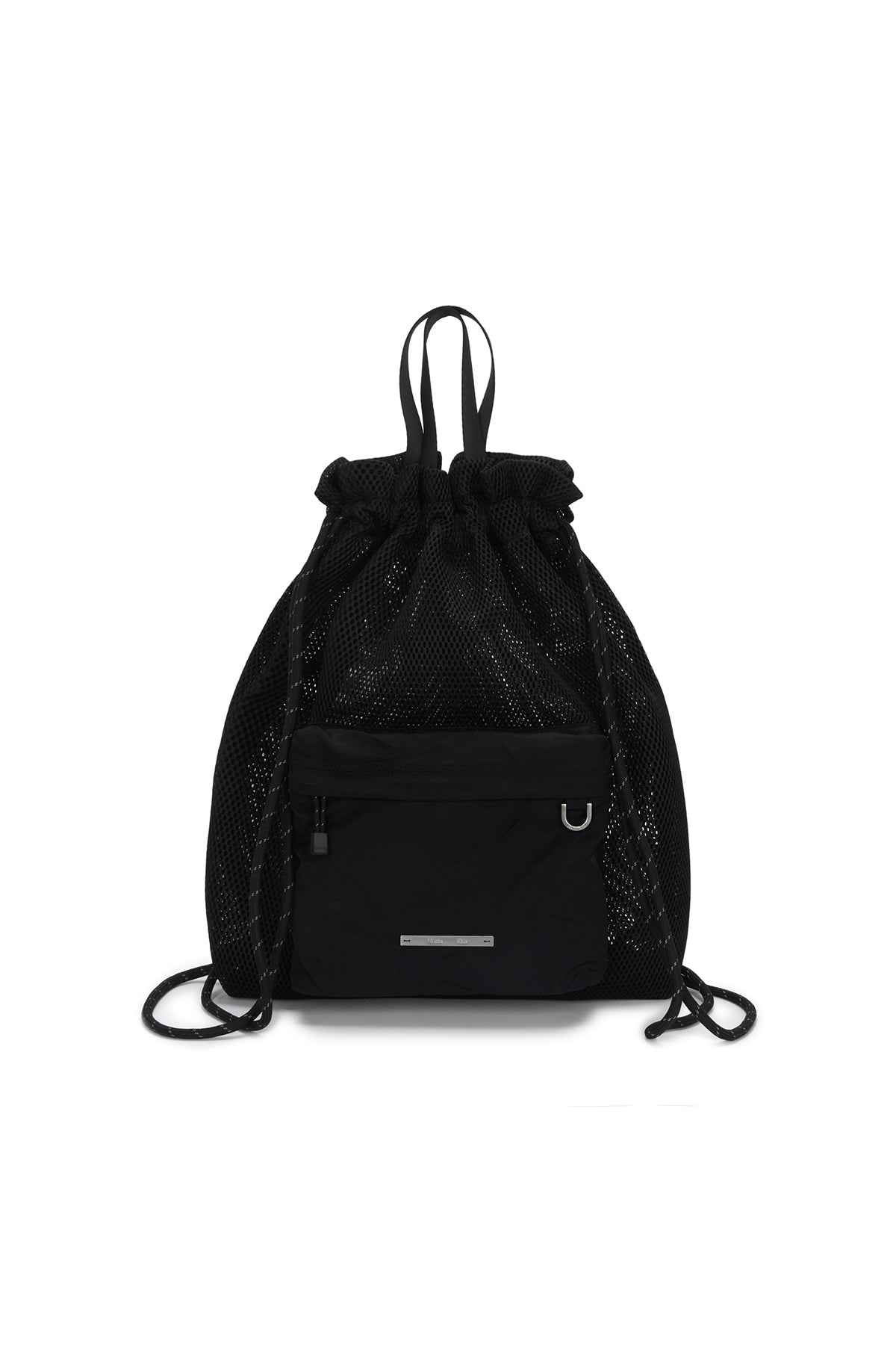 Matin Kim - Cargo Mesh Back Pack (Black) product image 1 | TRAB K-Fashion Australia